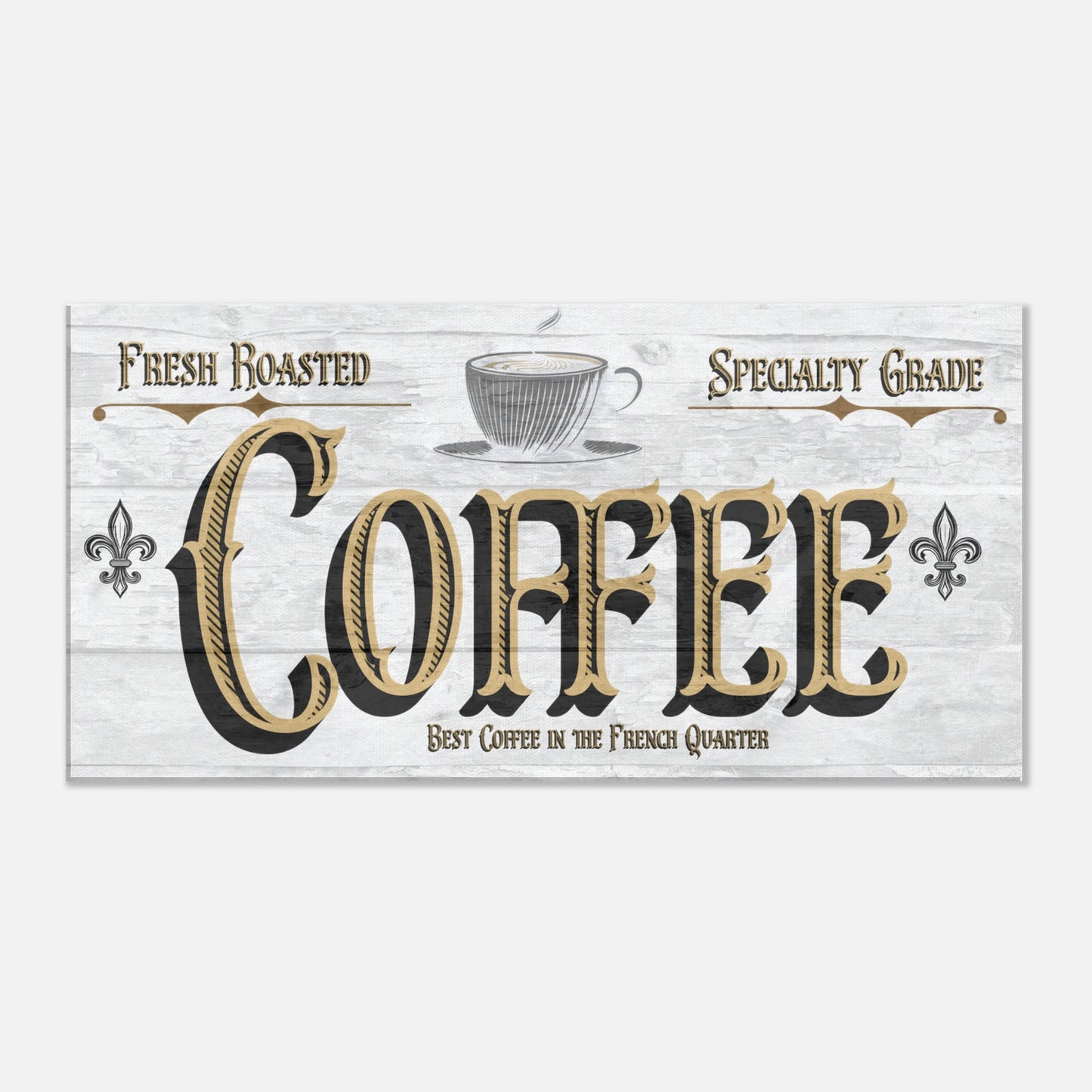 French Quarter Coffee Canvas Wall Print - at Java Good Coffee