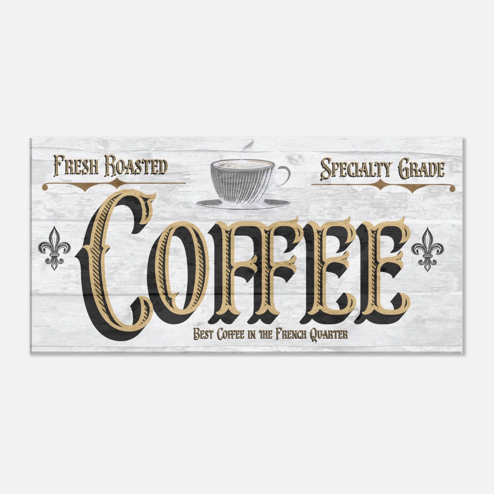 French Quarter Coffee Canvas Wall Print - at Java Good Coffee