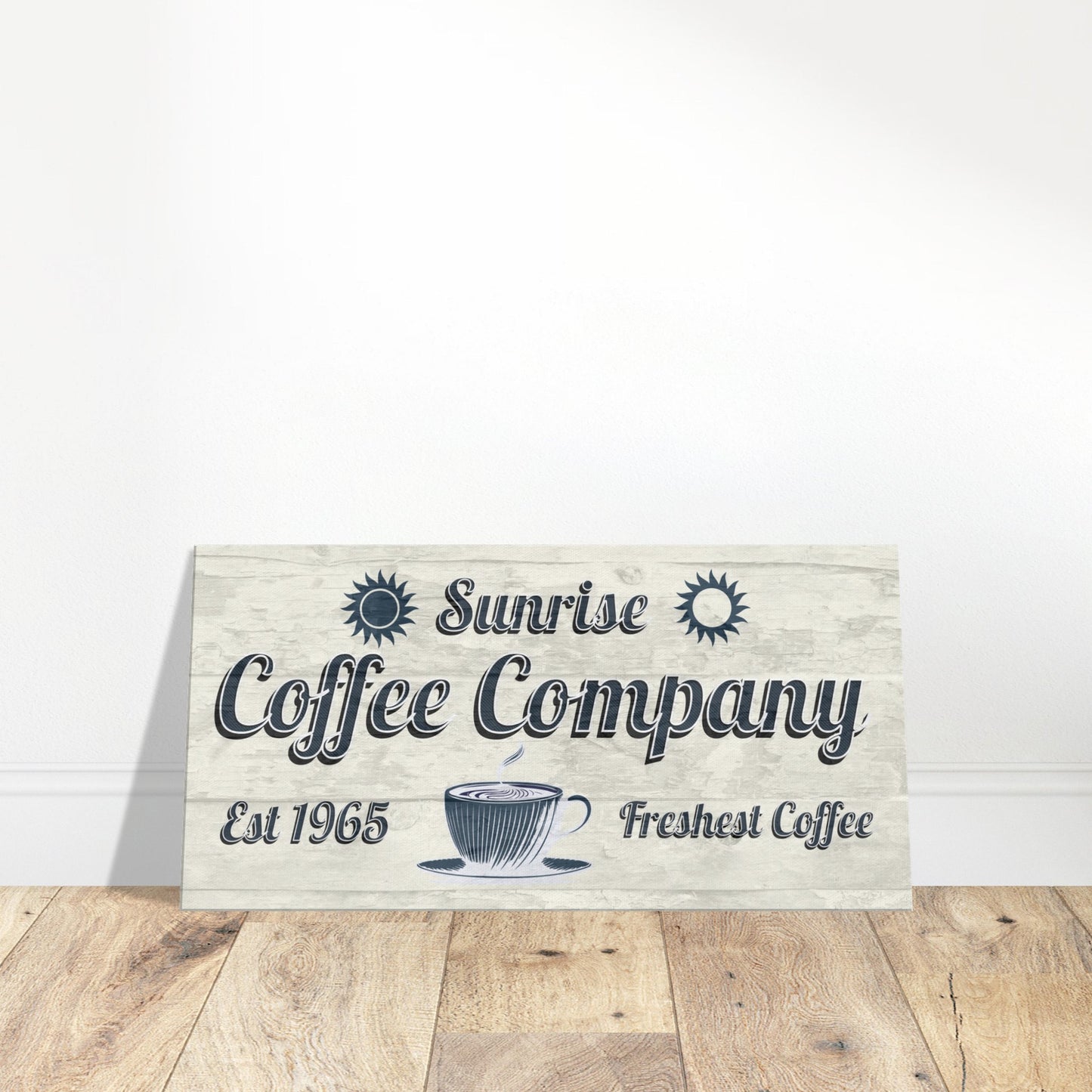 Sunrise Coffee Company Canvas Wall Print Java Good Coffee