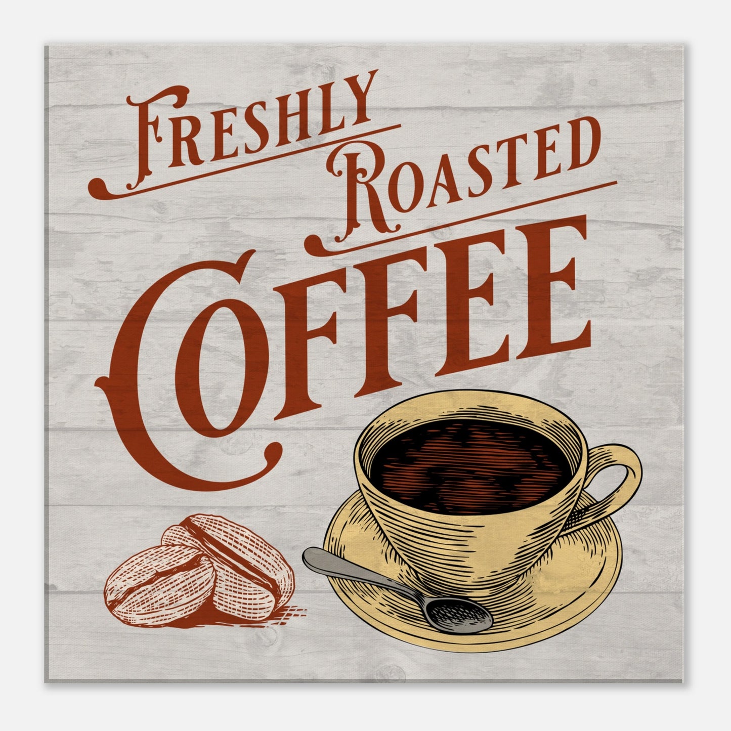 Freshly Roasted Coffee Canvas Wall Print at Java Good Coffee