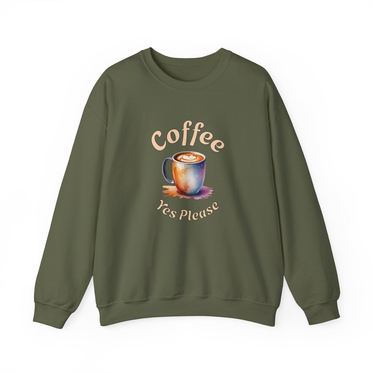 Coffee Yes Please Unisex Heavy Blend™ Crewneck Sweatshirt - Java Good Coffee