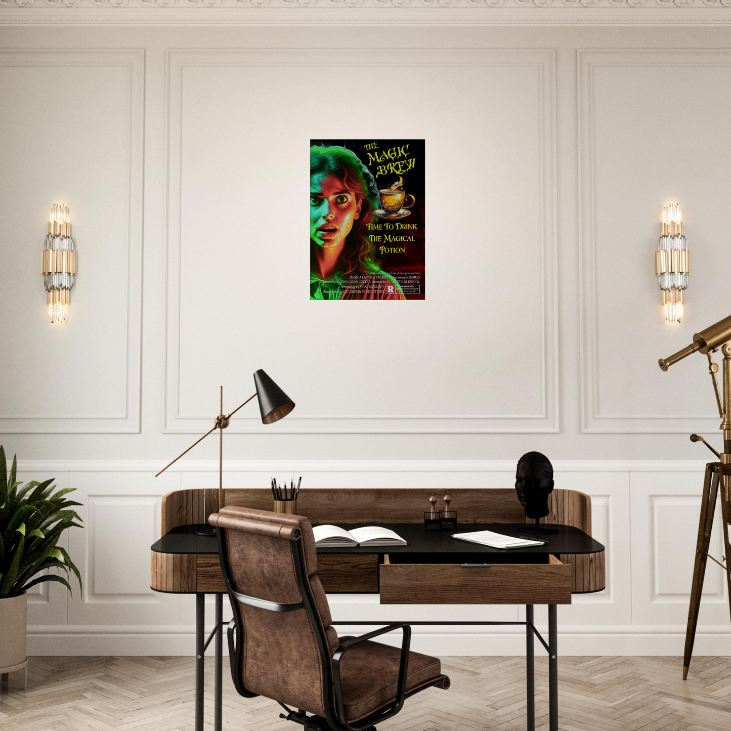 Magic Brew Faux Movie Canvas Wall Print