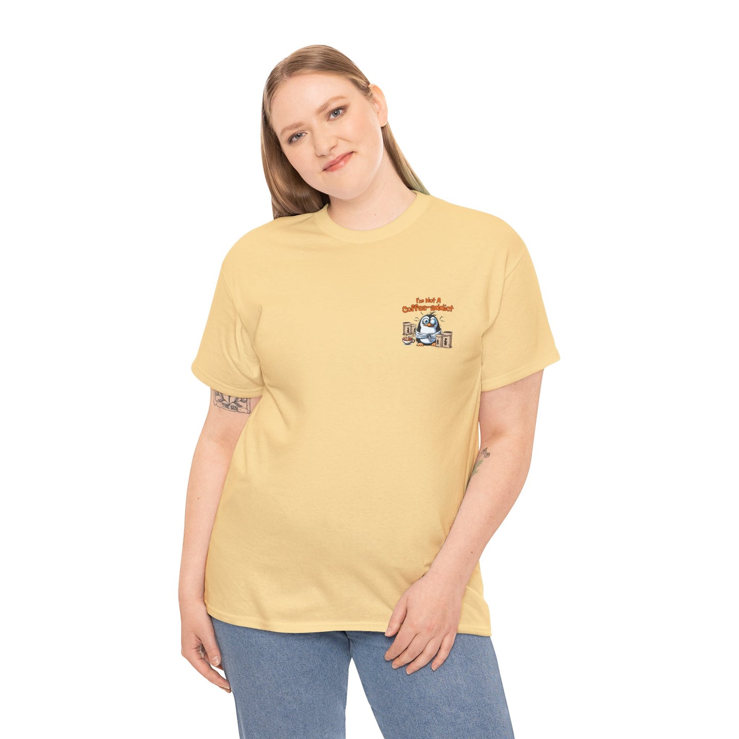 Coffee Addict Unisex Heavy Cotton Tee