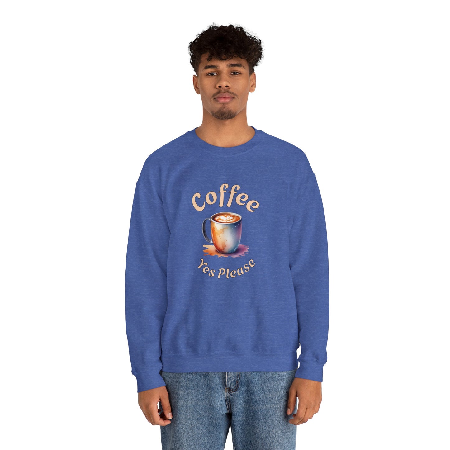 Coffee Yes Please Unisex Heavy Blend™ Crewneck Sweatshirt