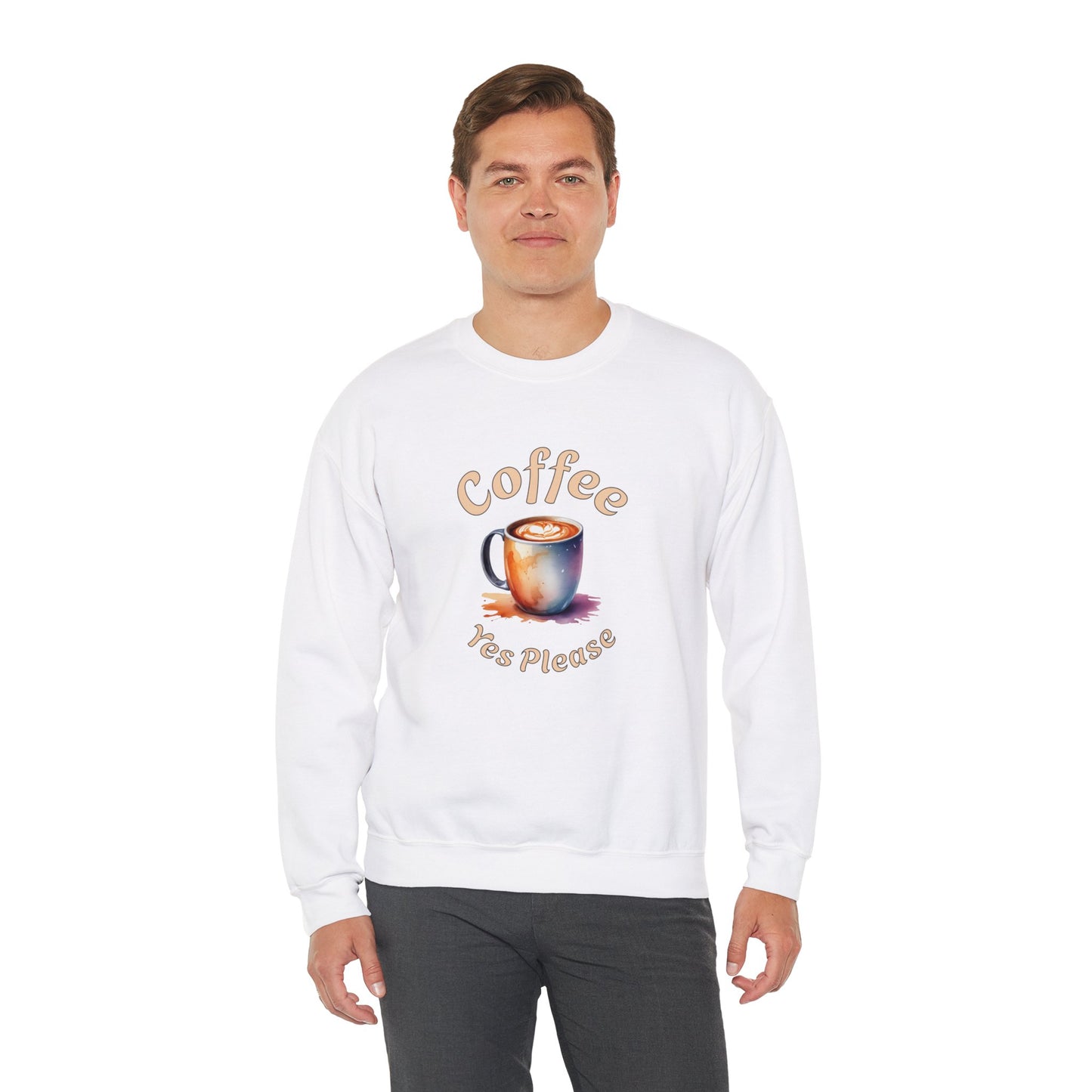 Coffee Yes Please Unisex Heavy Blend™ Crewneck Sweatshirt