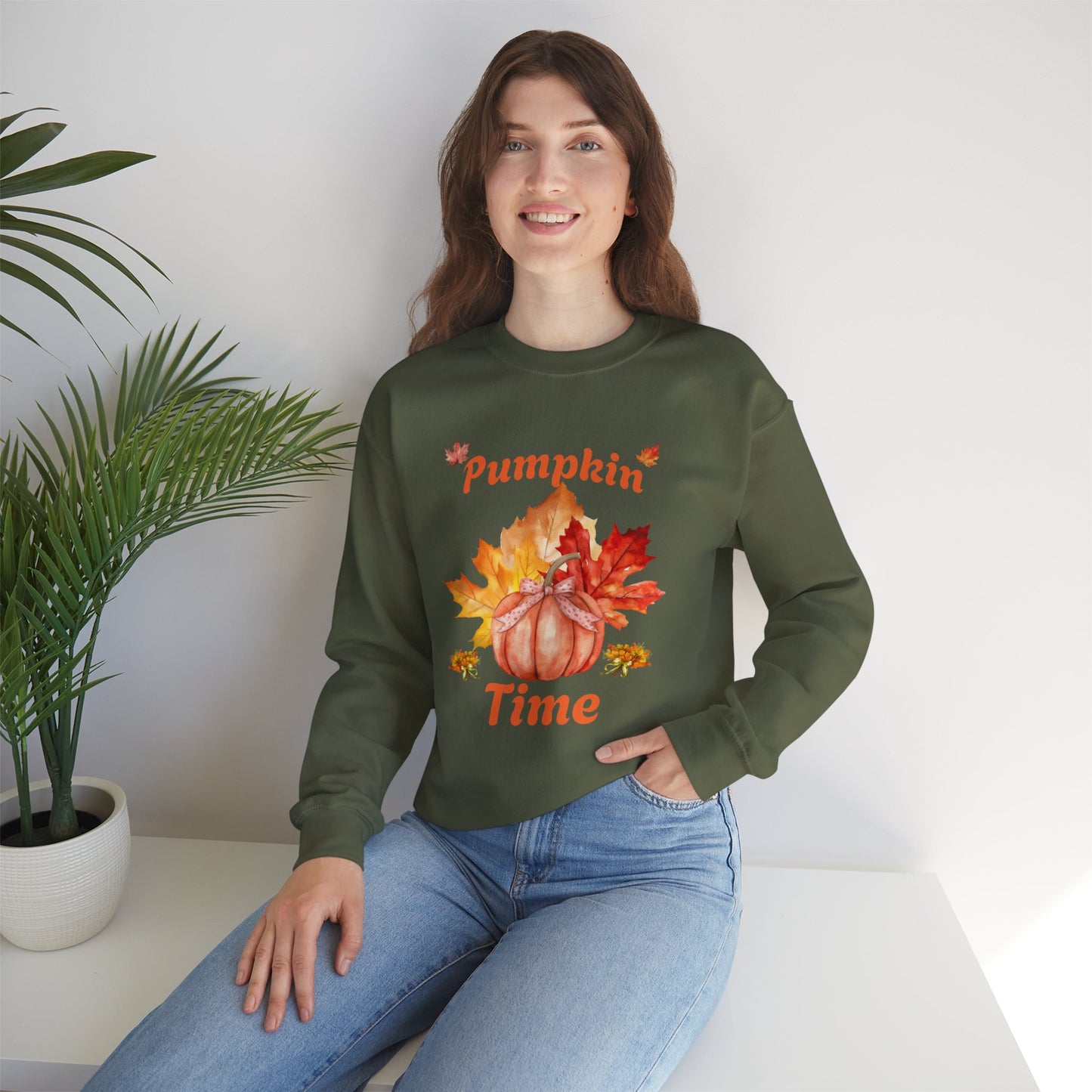 Pumpkin Time Unisex Heavy Blend™ Crewneck Sweatshirt