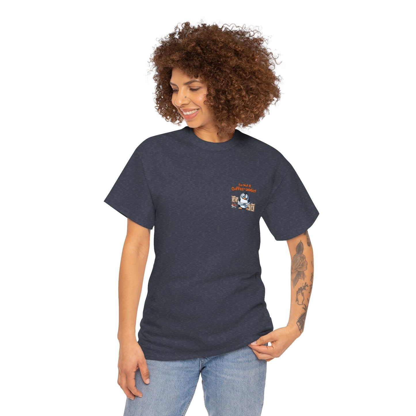Coffee Addict Unisex Heavy Cotton Tee
