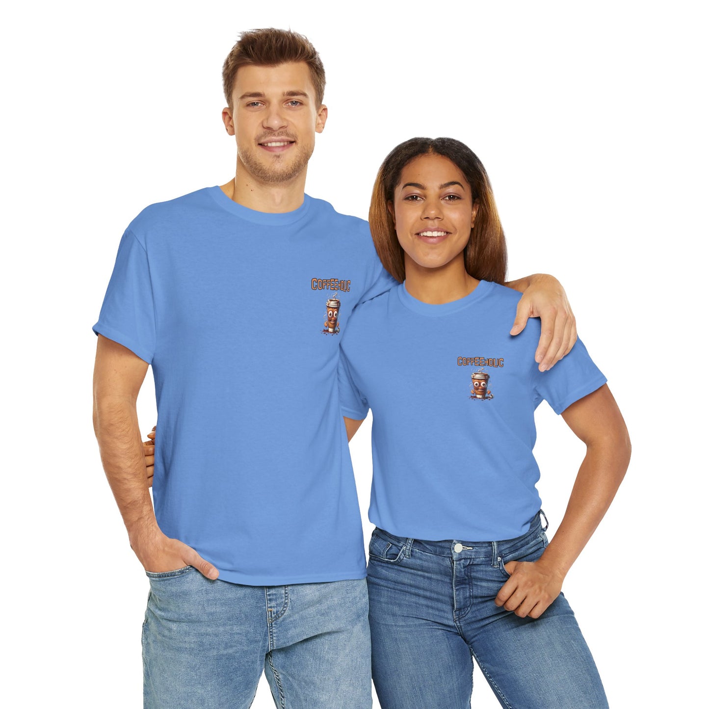 Coffeeholic Crazy Unisex Heavy Cotton Tee