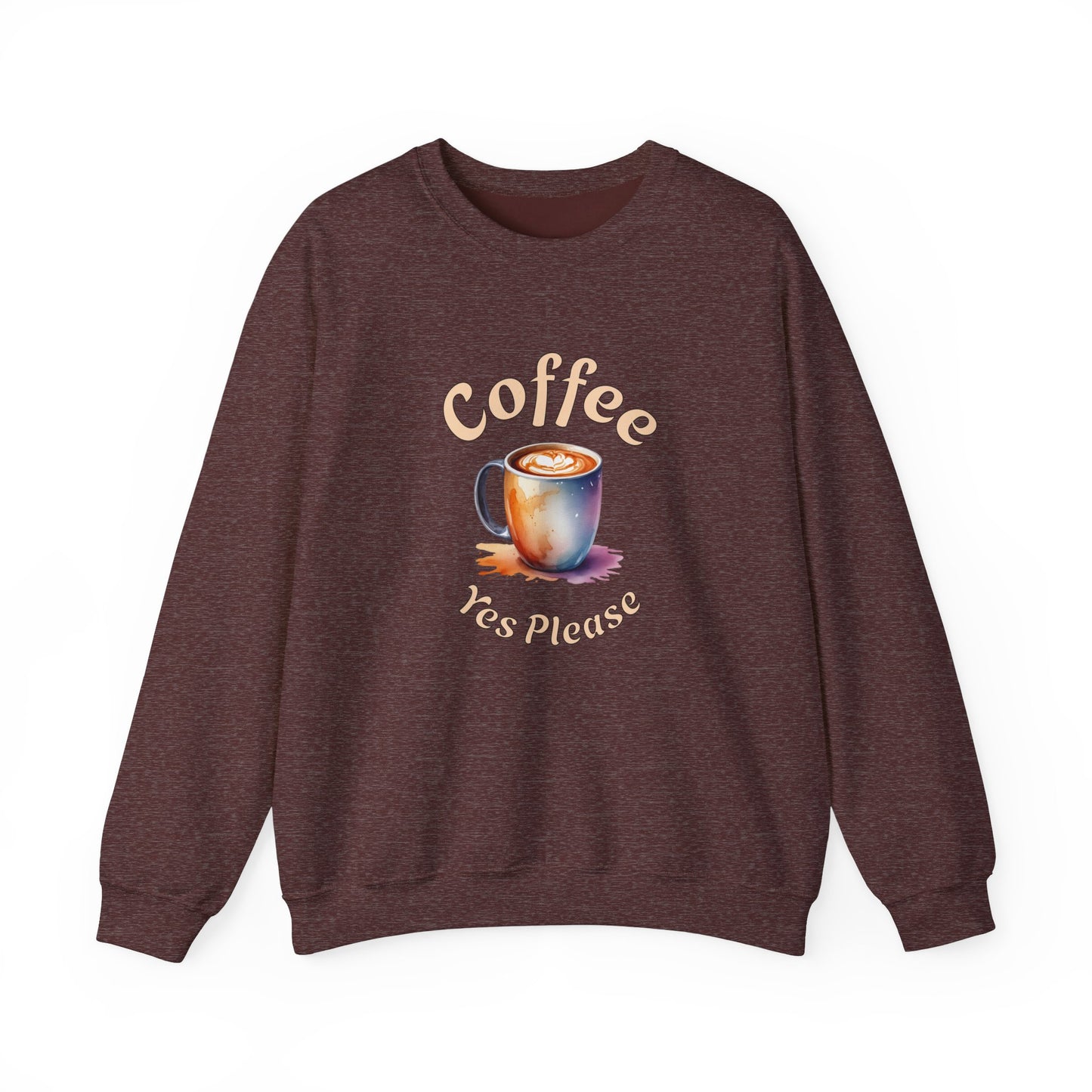 Coffee Yes Please Unisex Heavy Blend™ Crewneck Sweatshirt - Java Good Coffee