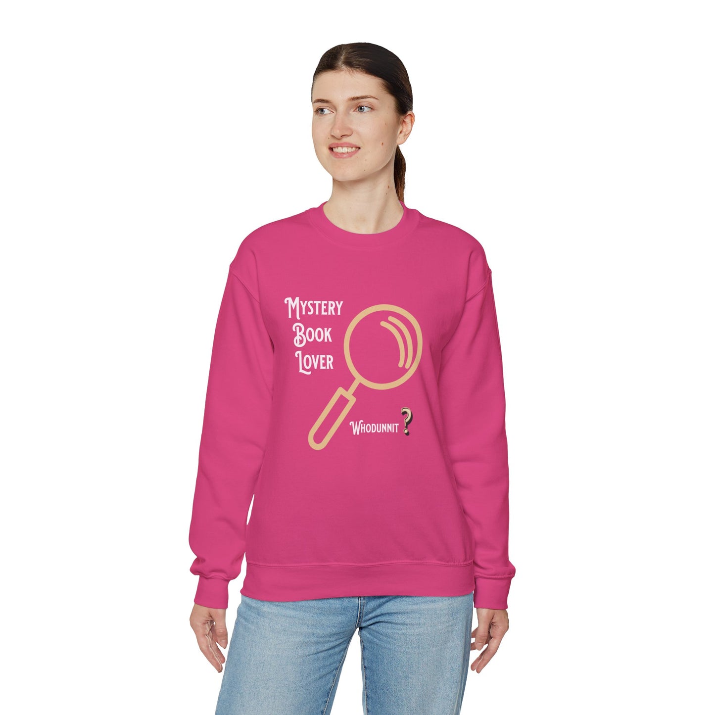 Mystery Book Lover Unisex Heavy Blend™ Crewneck Sweatshirt