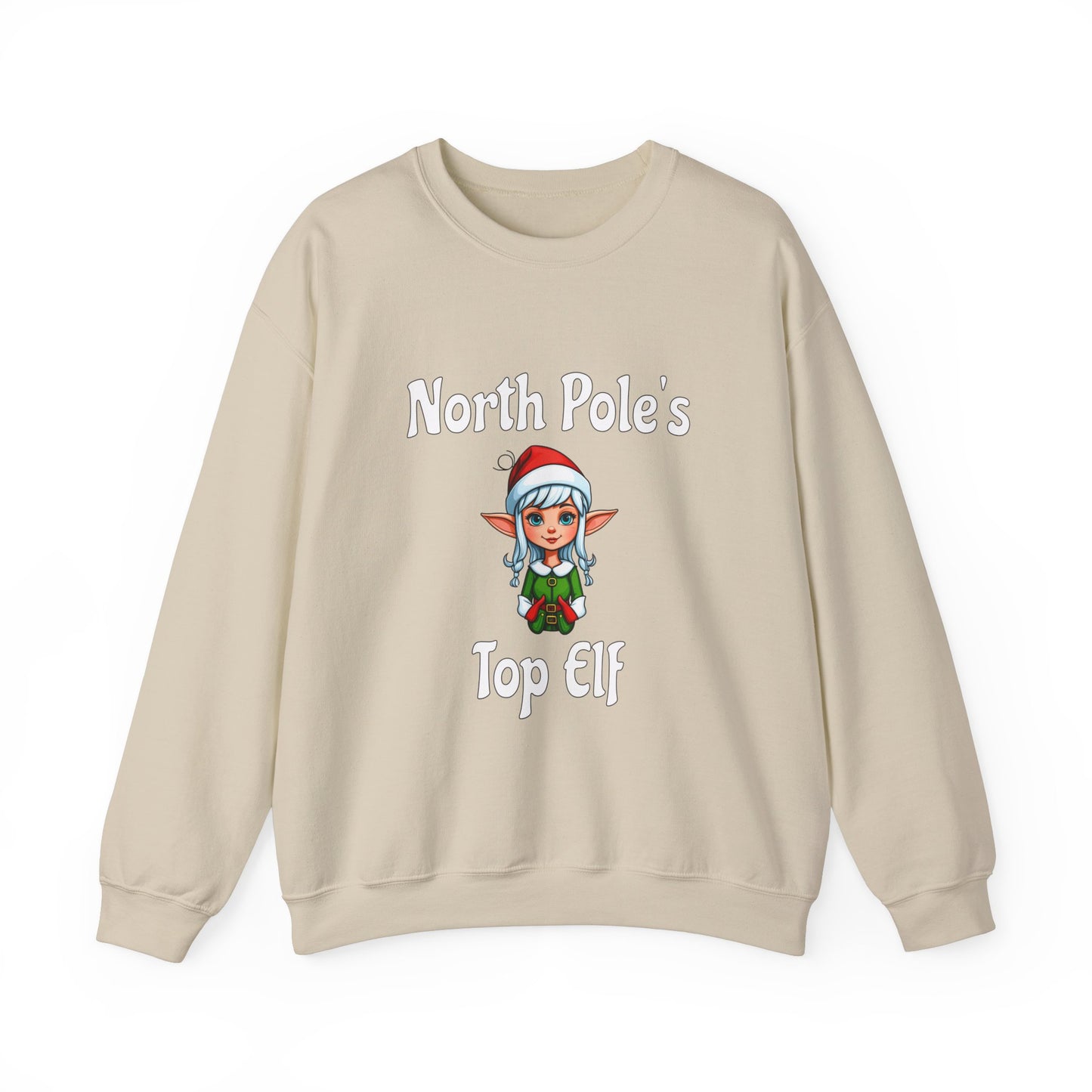 Top Elf Unisex Heavy Blend™ Crewneck Sweatshirt - Java Good Coffee