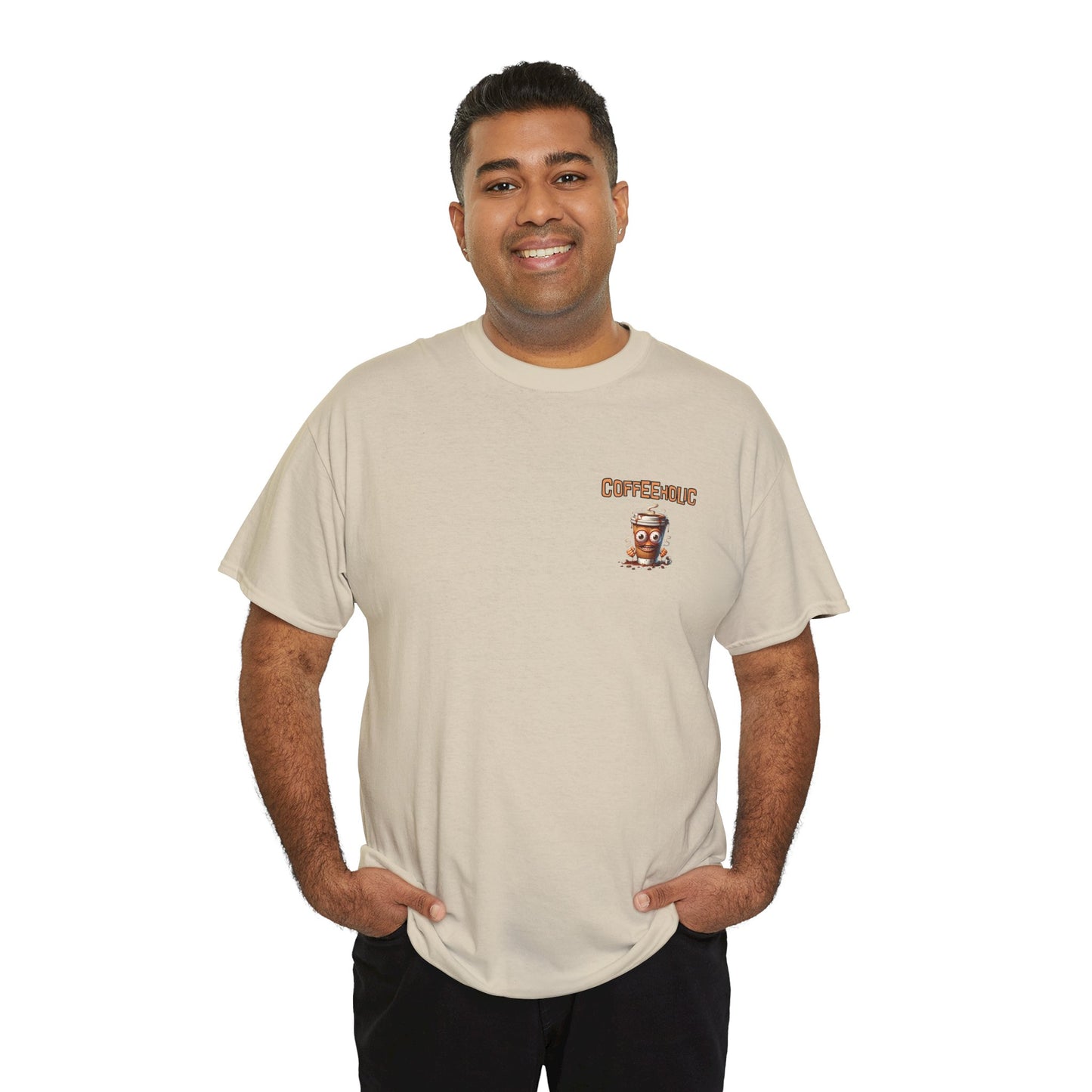 Coffeeholic Crazy Unisex Heavy Cotton Tee