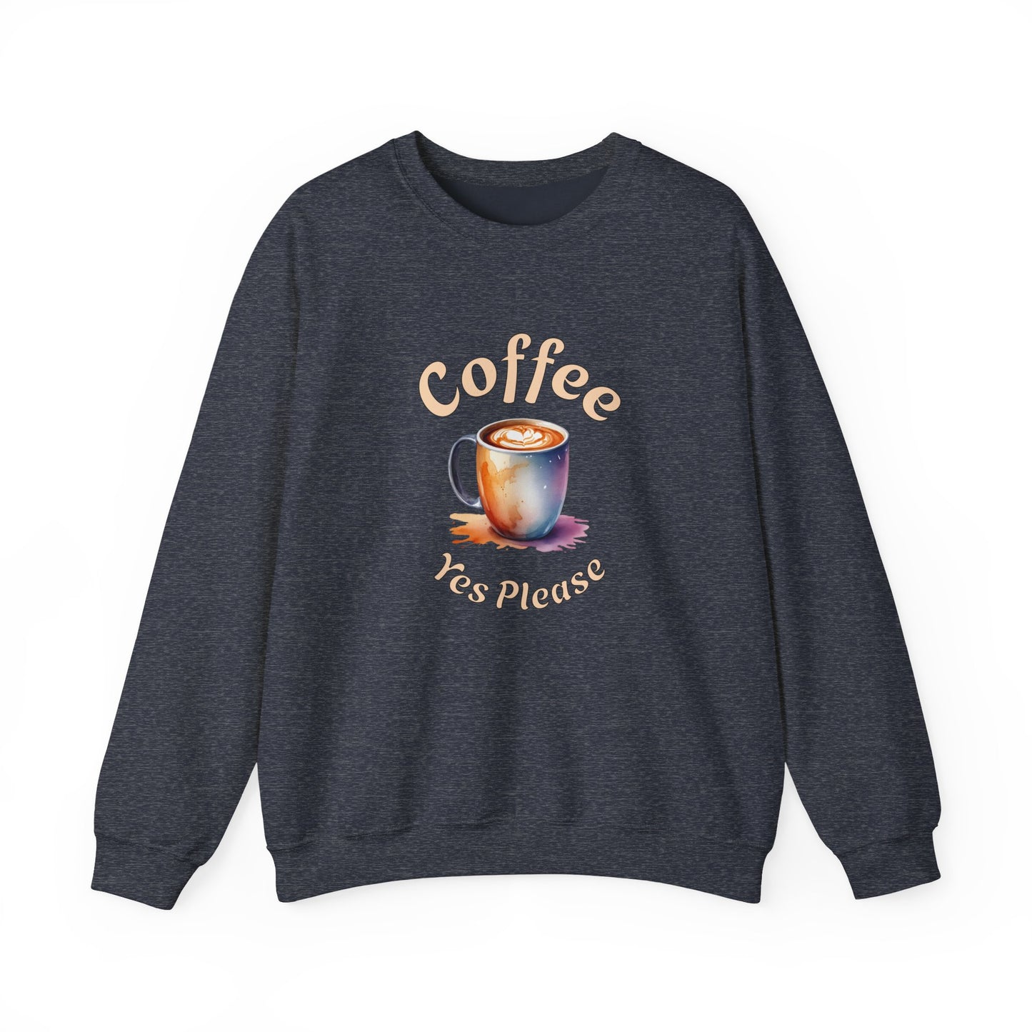 Coffee Yes Please Unisex Heavy Blend™ Crewneck Sweatshirt - Java Good Coffee