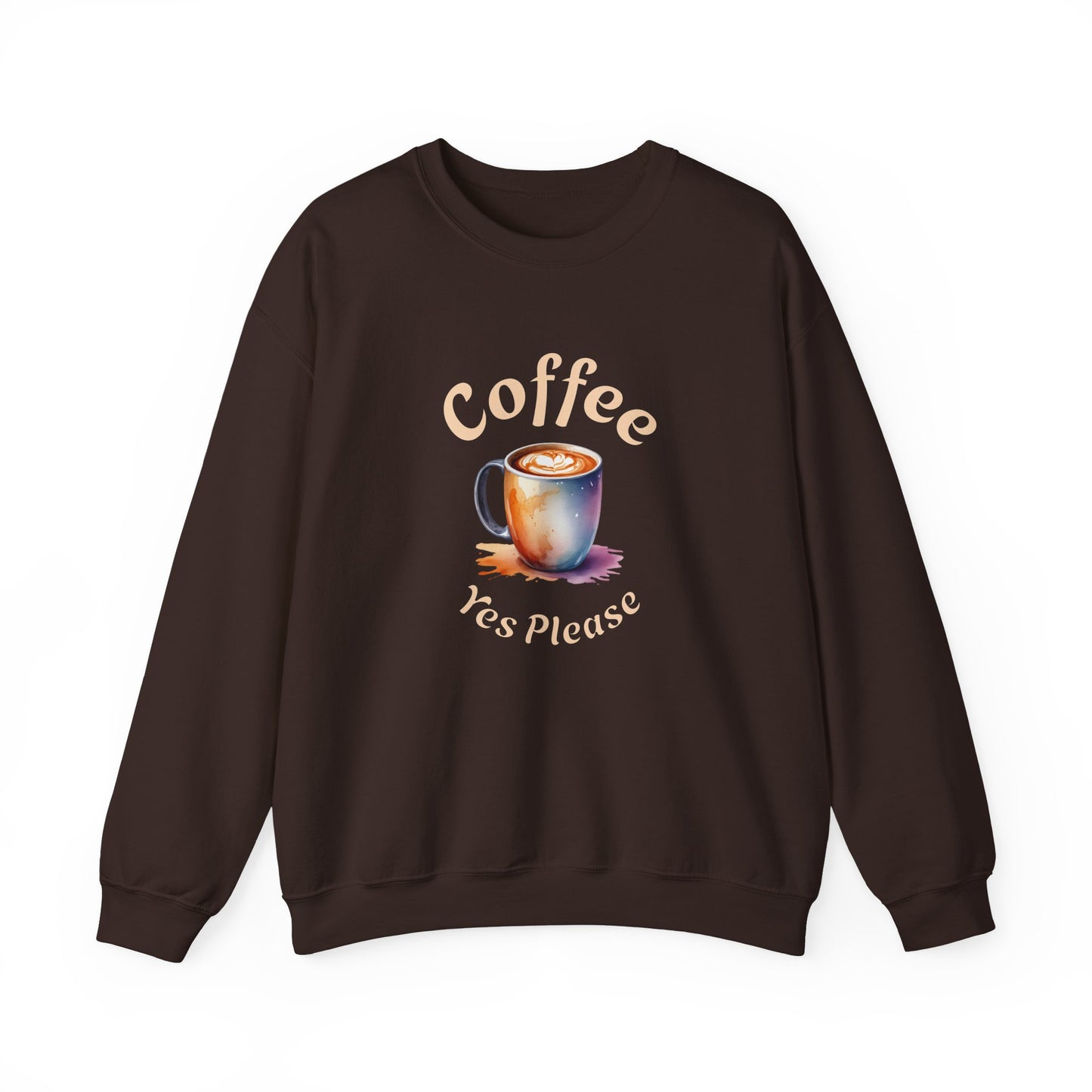 Coffee Yes Please Unisex Heavy Blend™ Crewneck Sweatshirt at Java Good Coffee