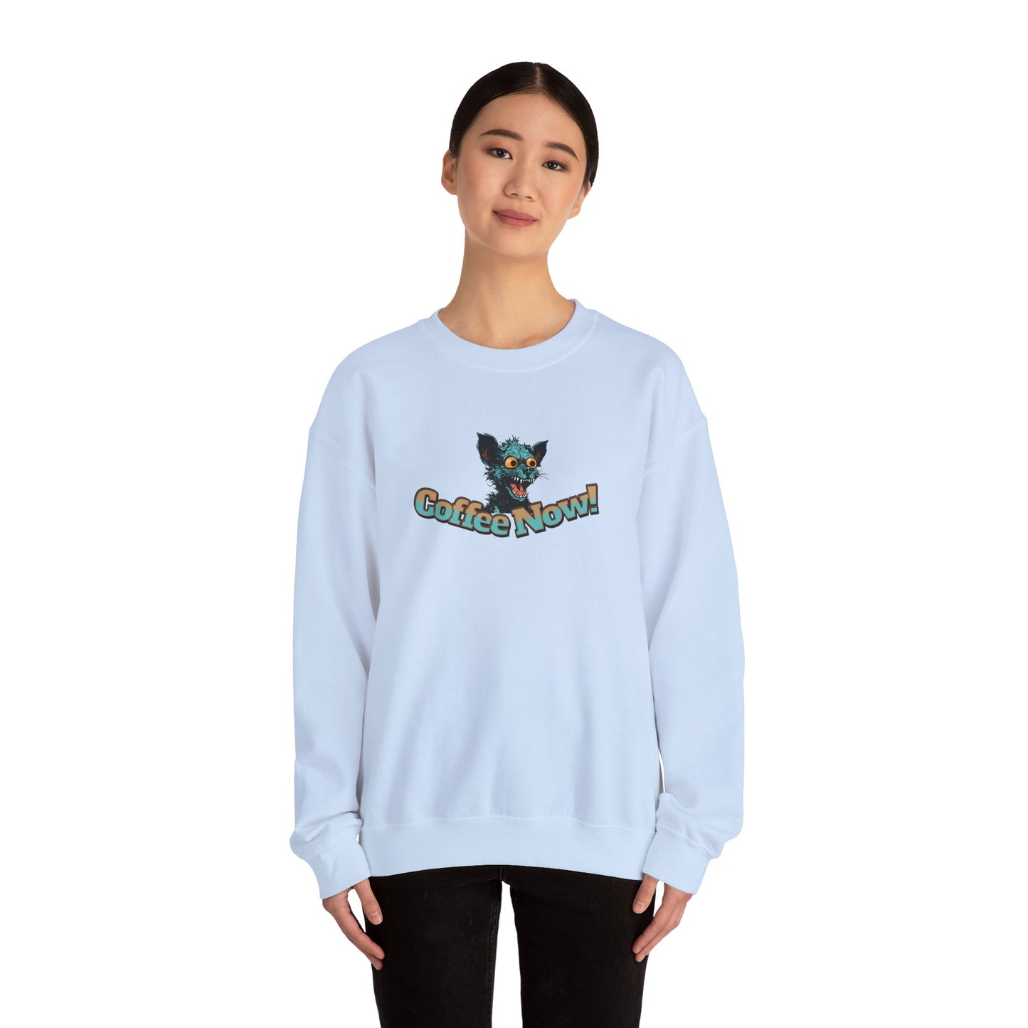 Coffee Now! Unisex Heavy Blend™ Crewneck Sweatshirt