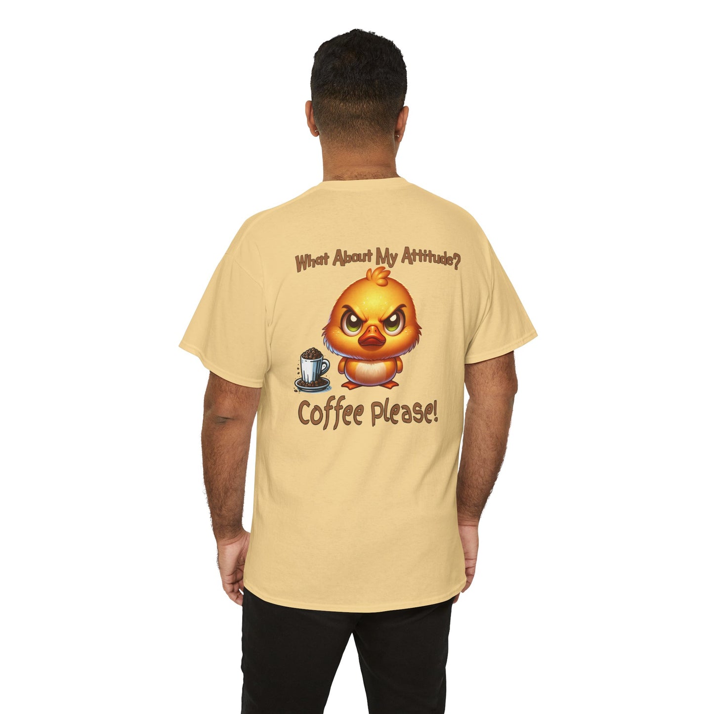 Birdie Coffee Attitude Unisex Heavy Cotton Tee