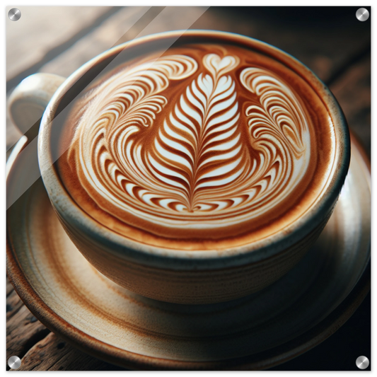Coffee Artistic Acrylic Wall Print by Java Good Coffee