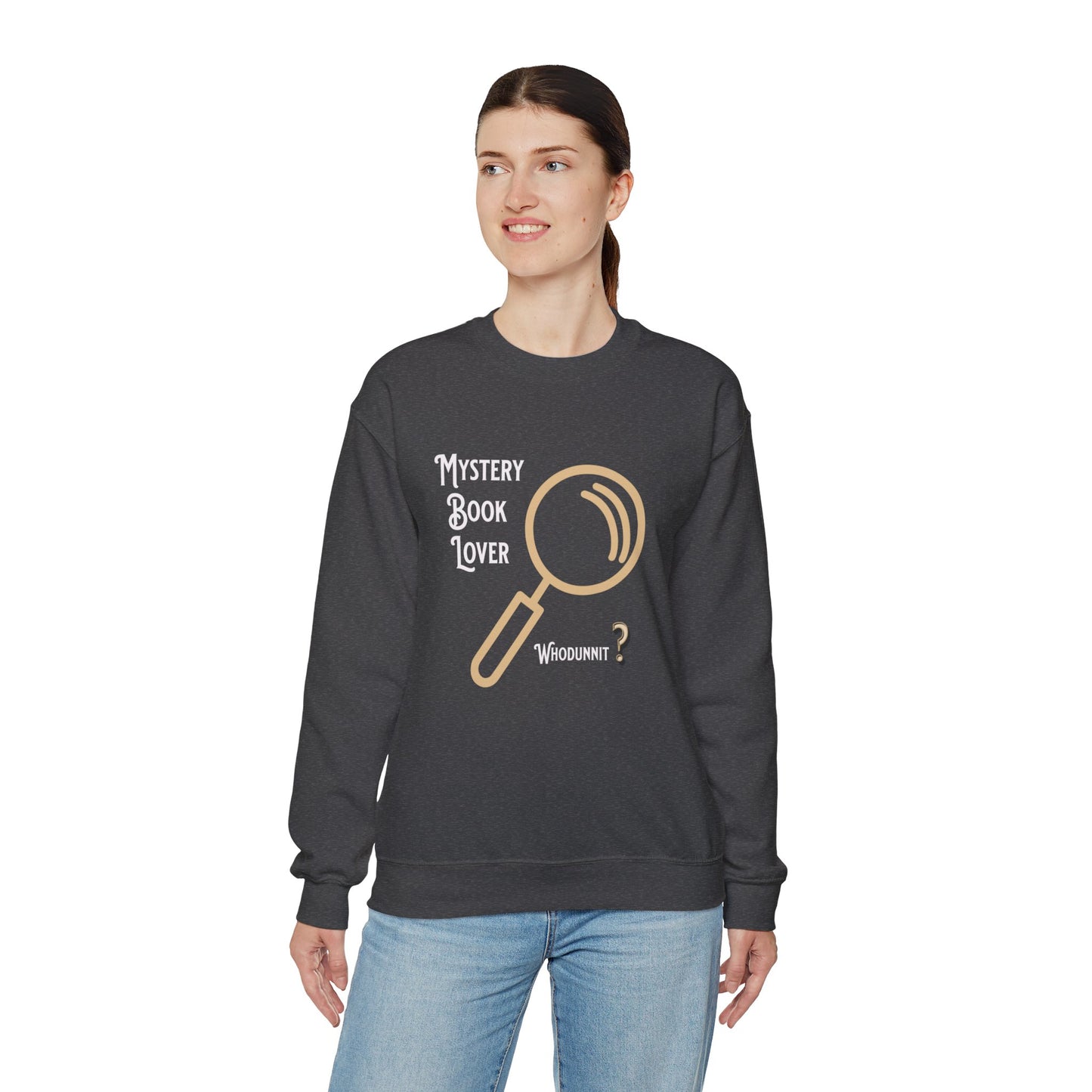 Mystery Book Lover Unisex Heavy Blend™ Crewneck Sweatshirt