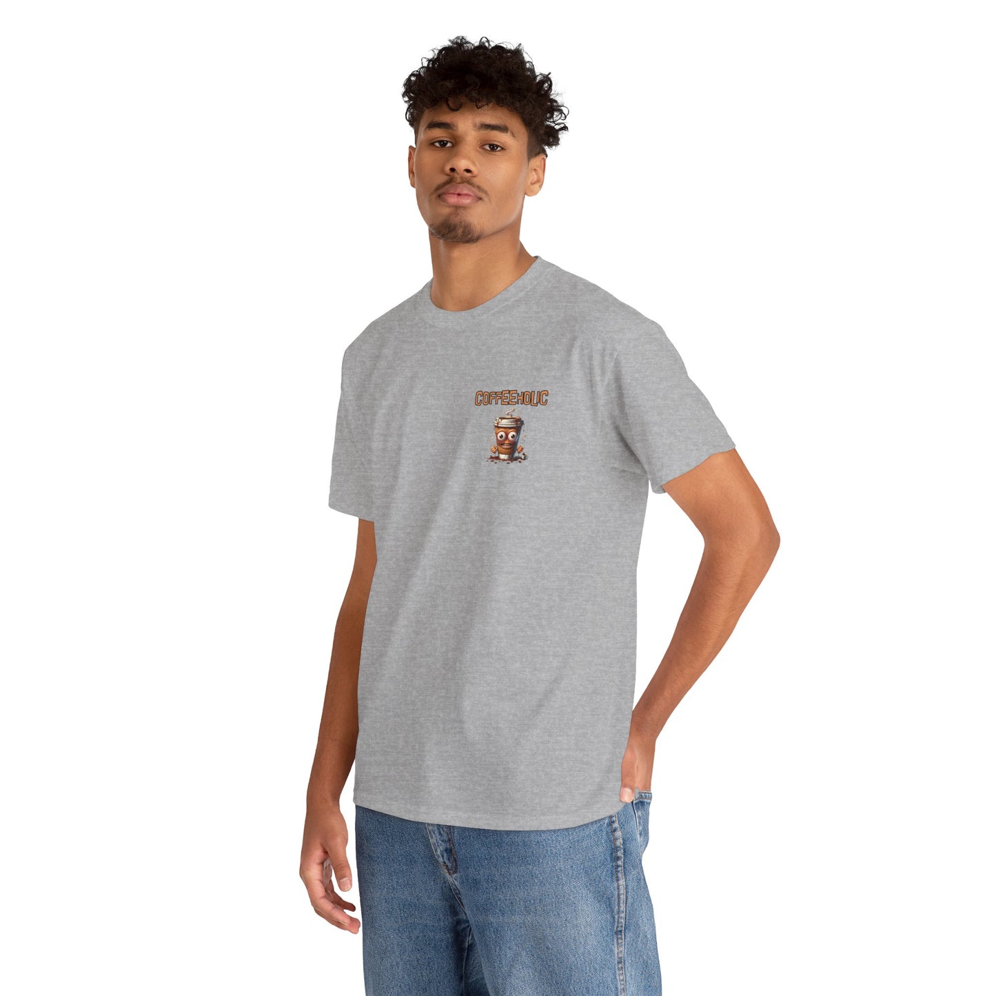 Coffeeholic Crazy Unisex Heavy Cotton Tee