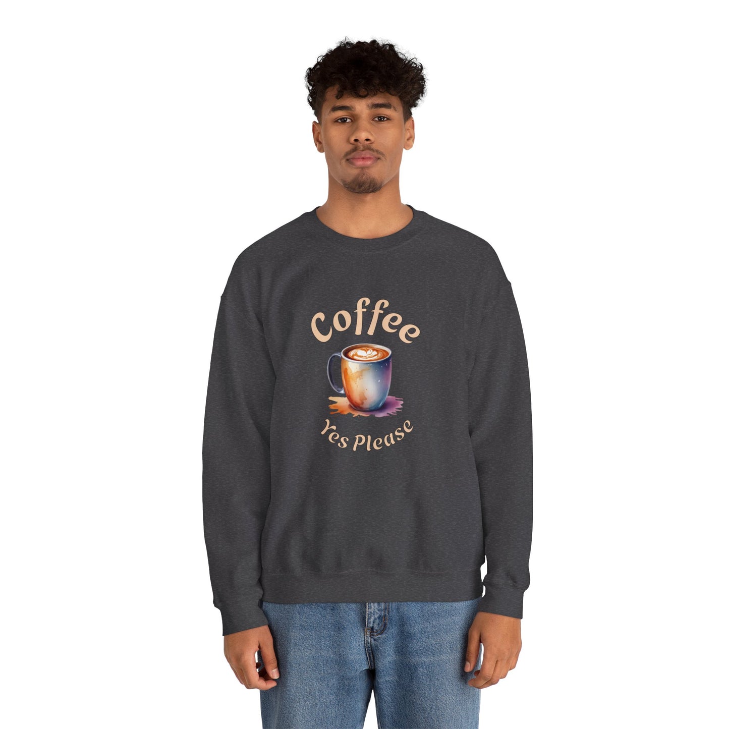 Coffee Yes Please Unisex Heavy Blend™ Crewneck Sweatshirt