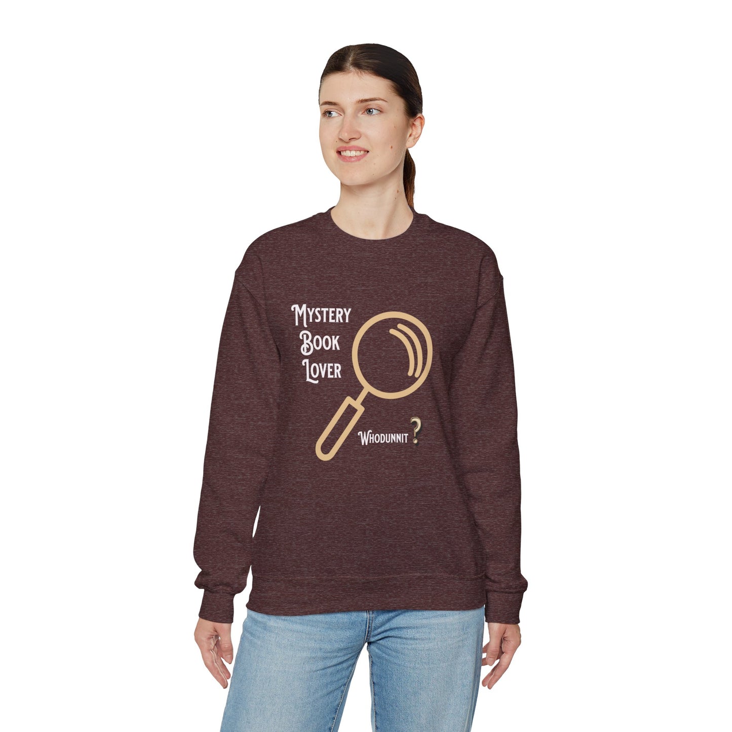 Mystery Book Lover Unisex Heavy Blend™ Crewneck Sweatshirt