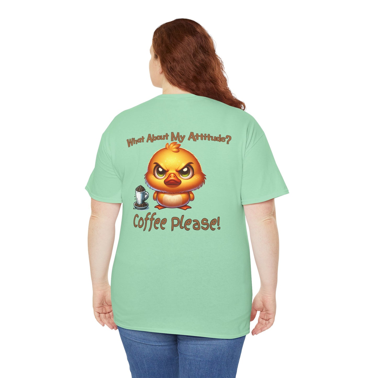 Birdie Coffee Attitude Unisex Heavy Cotton Tee