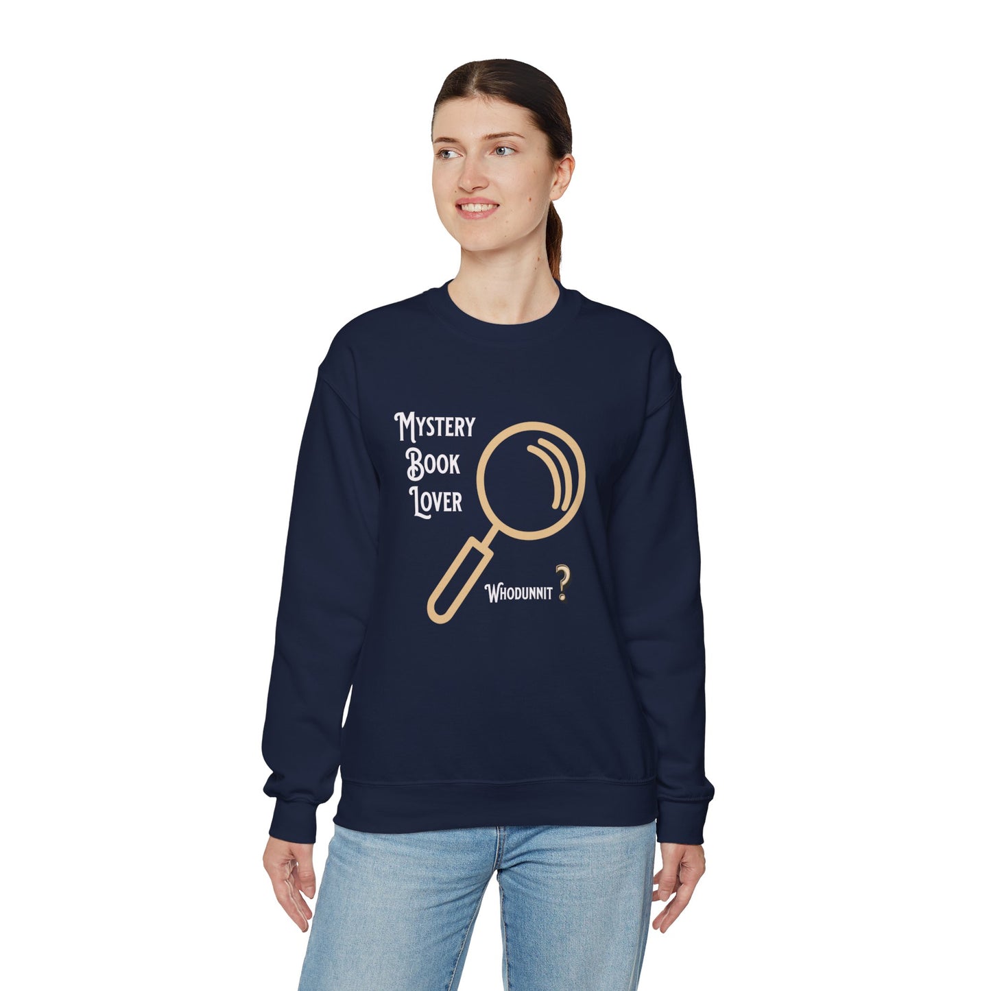 Mystery Book Lover Unisex Heavy Blend™ Crewneck Sweatshirt