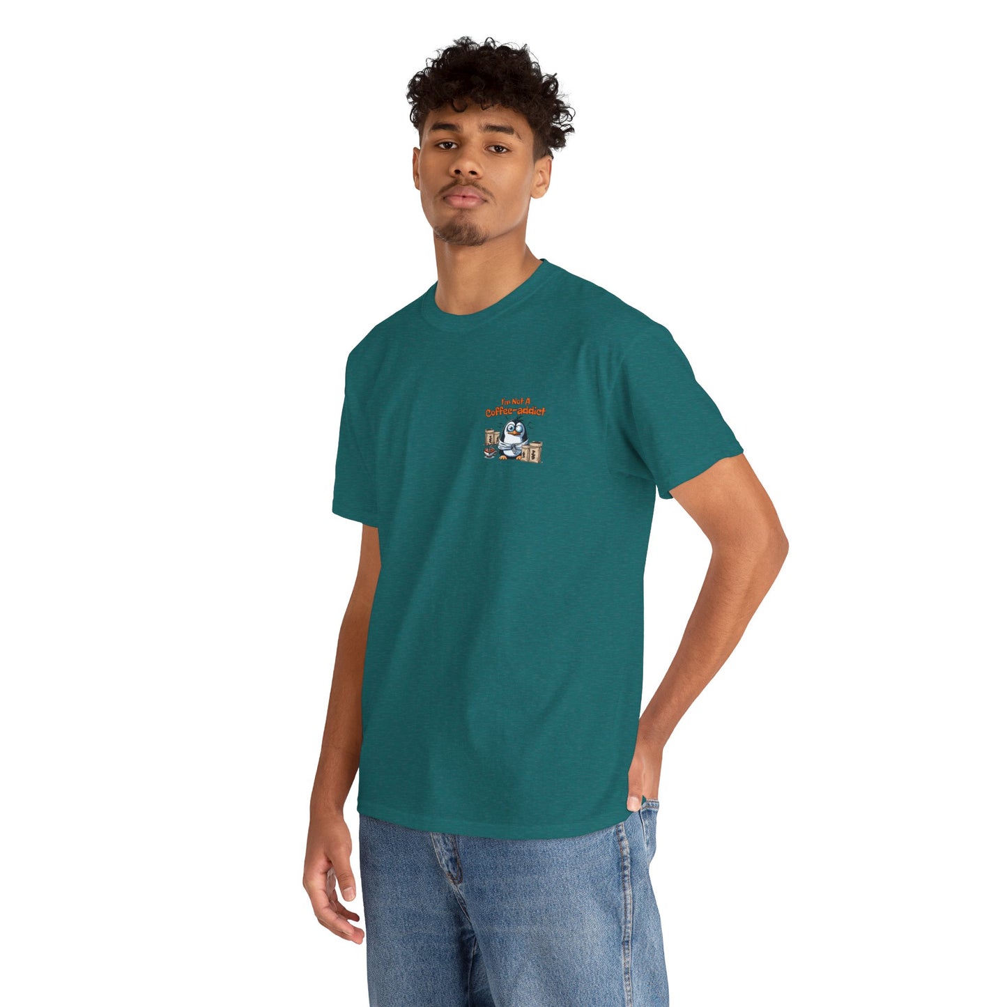 Coffee Addict Unisex Heavy Cotton Tee