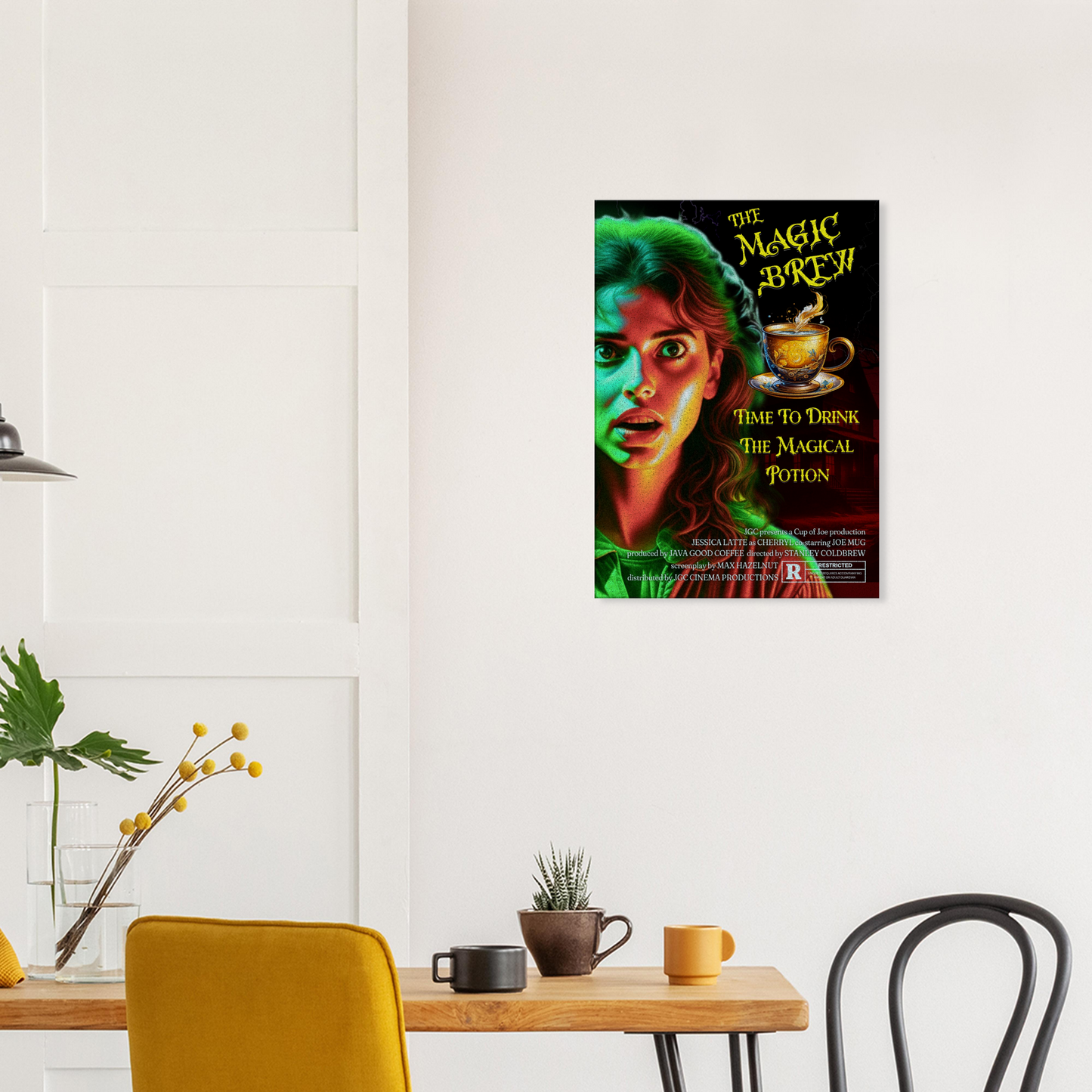 Magic Brew Faux Movie Canvas Wall Print
