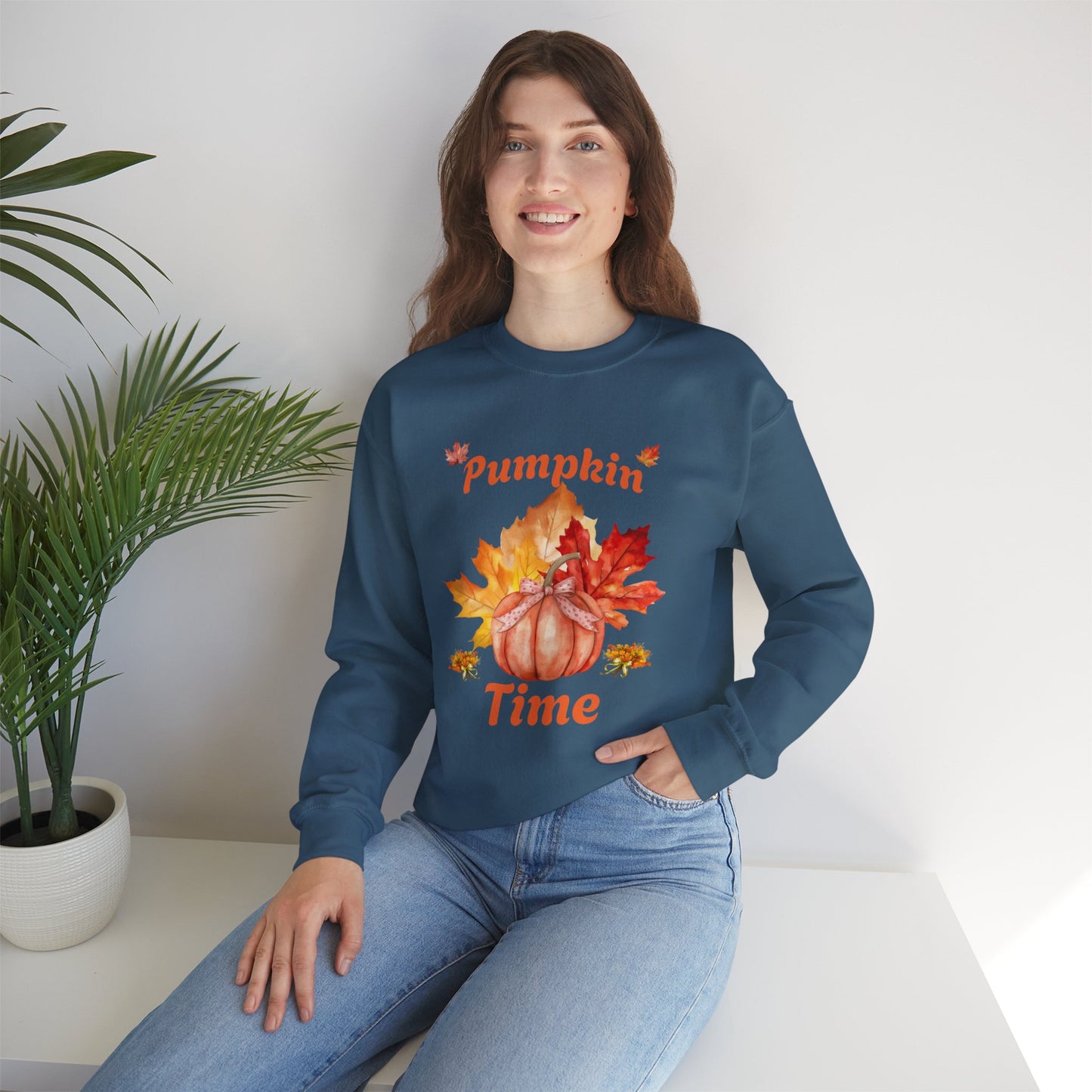 Pumpkin Time Unisex Heavy Blend™ Crewneck Sweatshirt