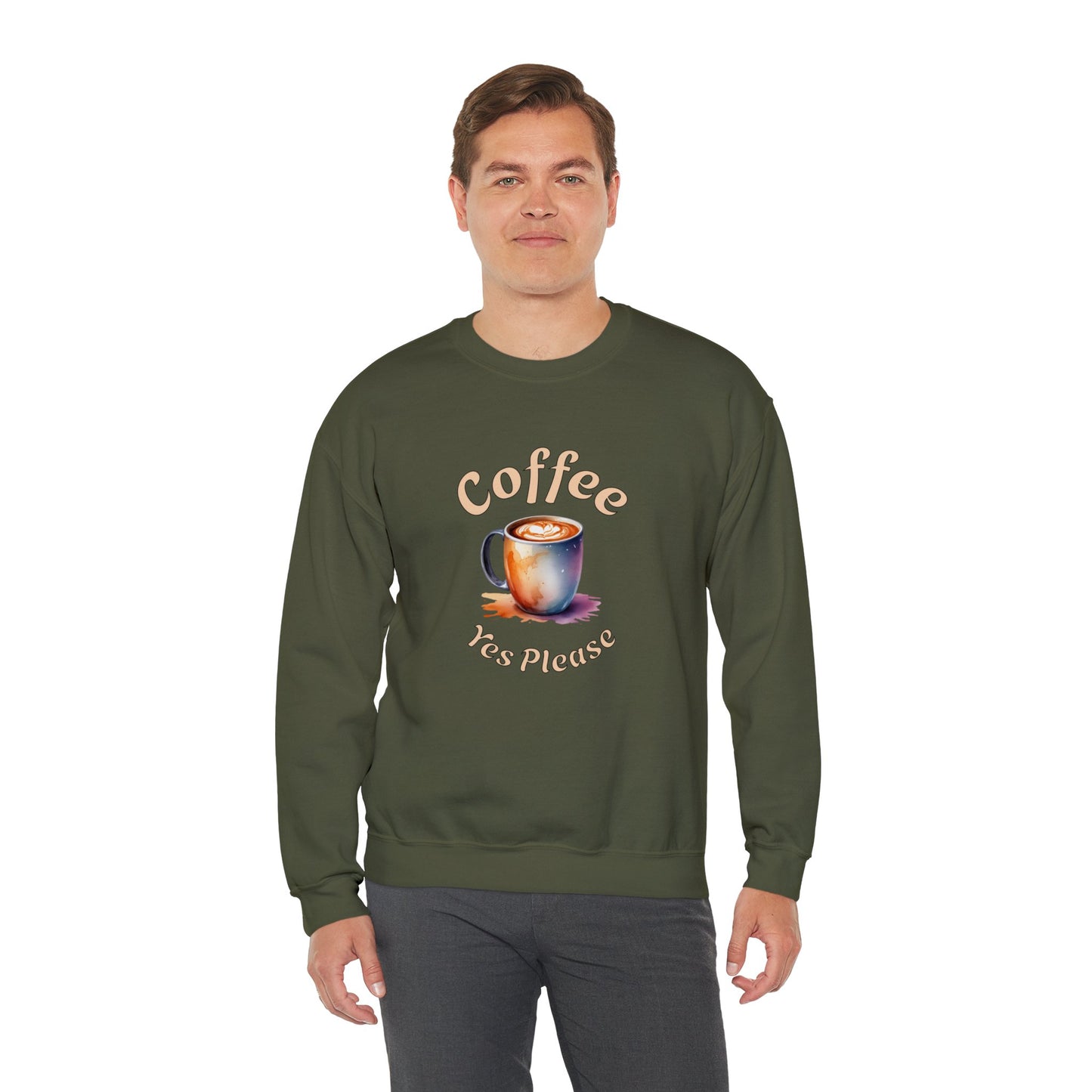 Coffee Yes Please Unisex Heavy Blend™ Crewneck Sweatshirt