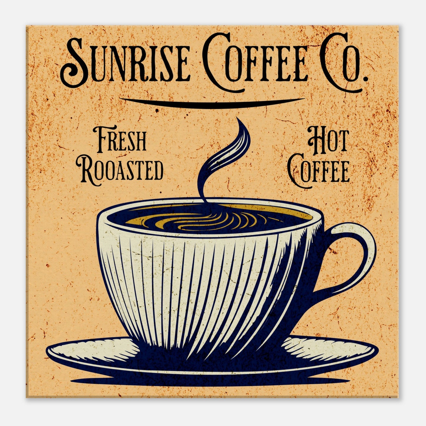 Sunrise Coffee Co. Canvas Wall Print by Java Good Coffee