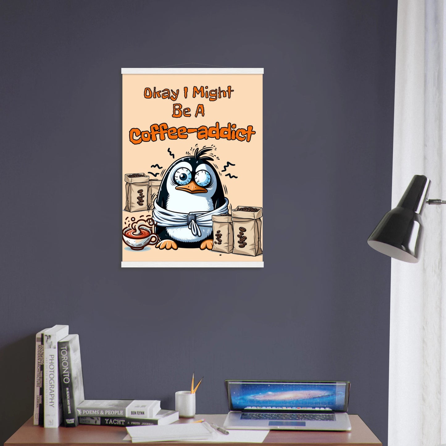 Coffee Addict Premium Matte Paper Poster with Hanger - Java Good Coffee
