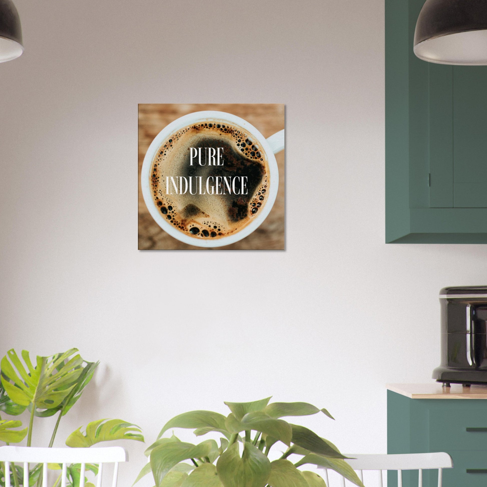 Pure Indulgence Coffee Cup Canvas Wall Print Java Good Coffee