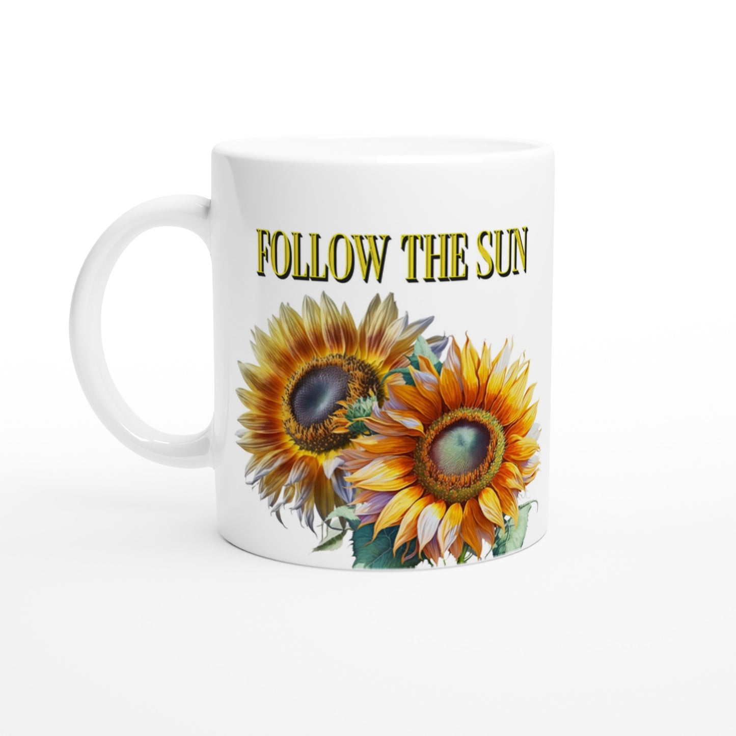 Sunflower Follow the Sun 11oz Ceramic Mug by Java Good Coffee