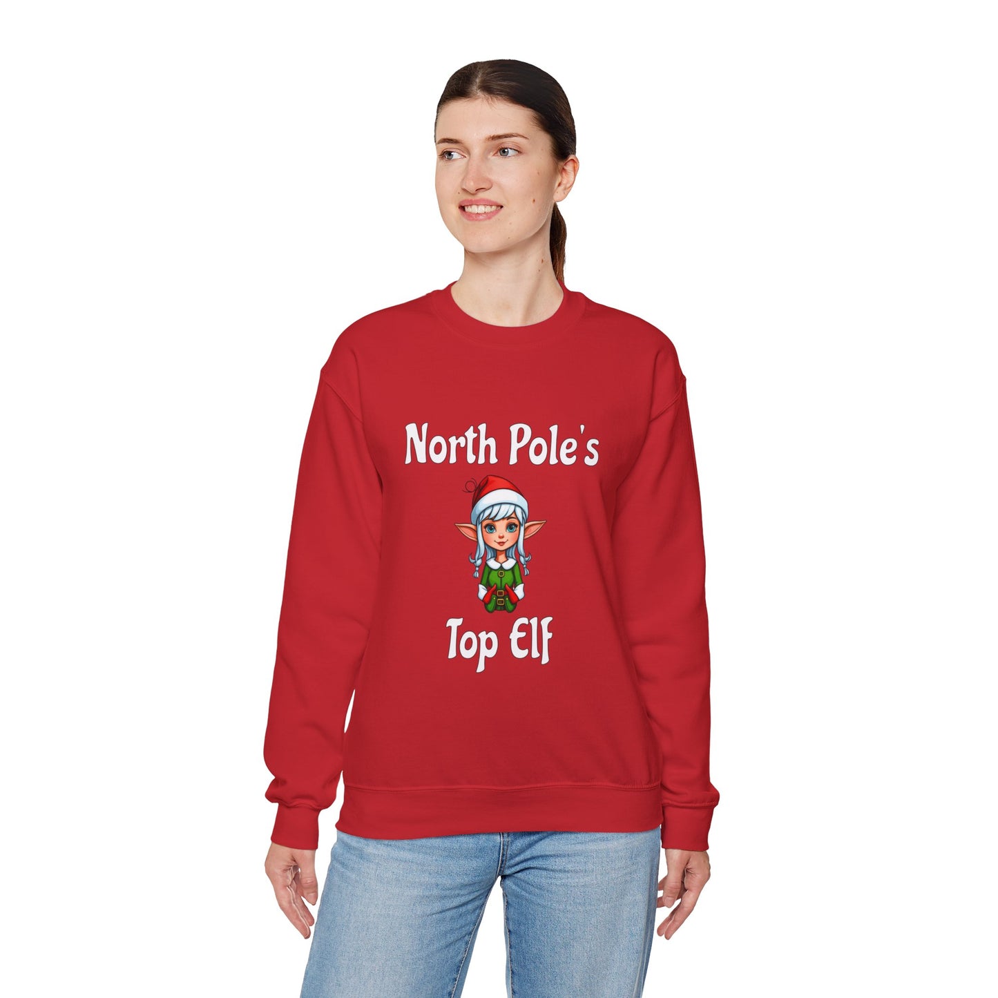 Top Elf Unisex Heavy Blend™ Crewneck Sweatshirt