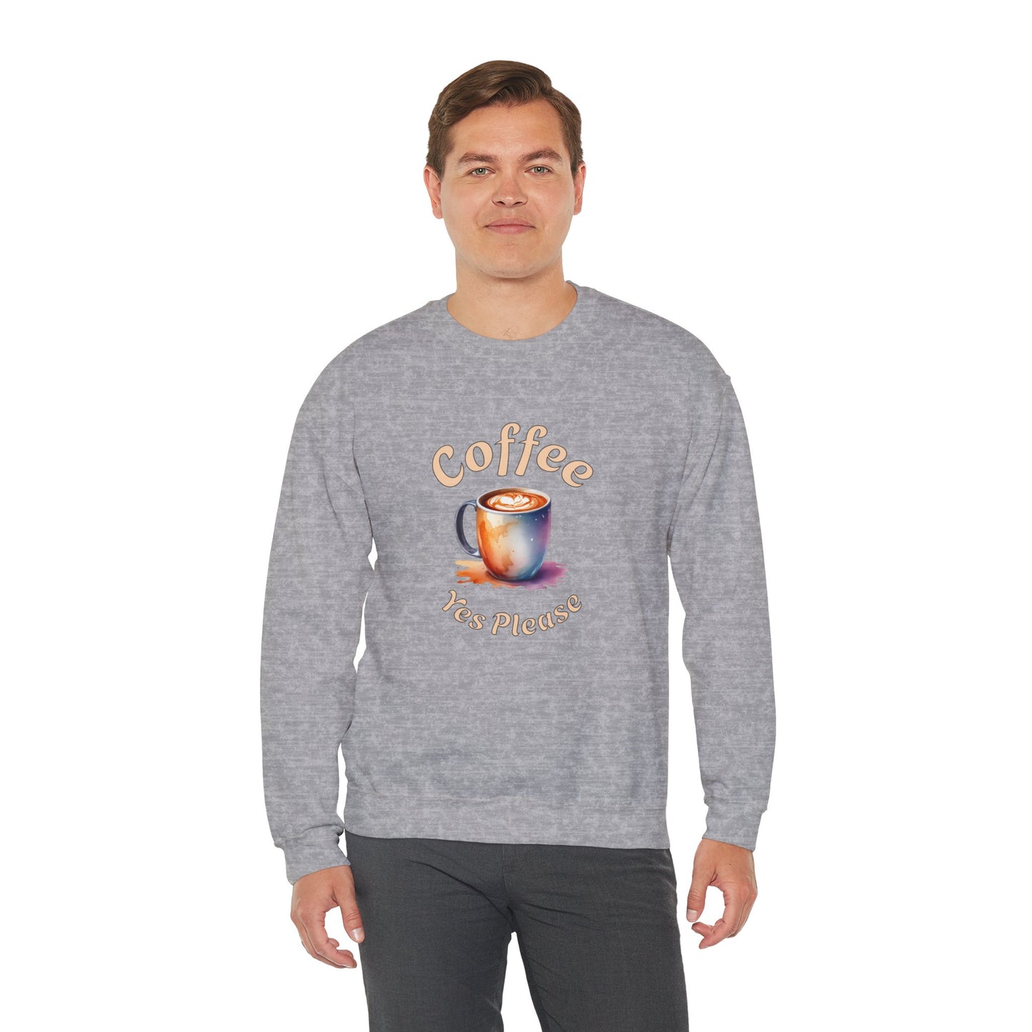 Coffee Yes Please Unisex Heavy Blend™ Crewneck Sweatshirt