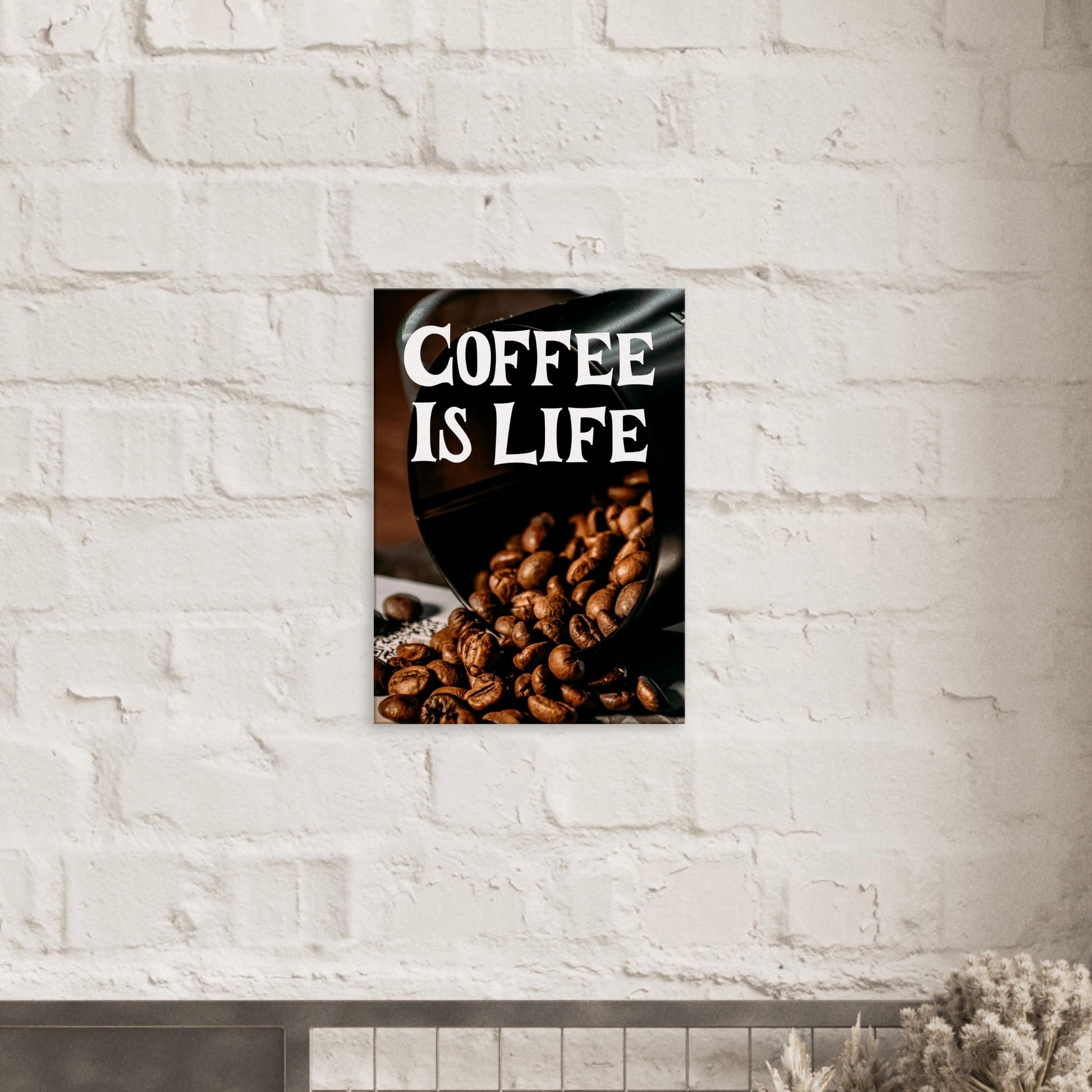 Coffee is Life Canvas Wall Print on Java Good Coffee