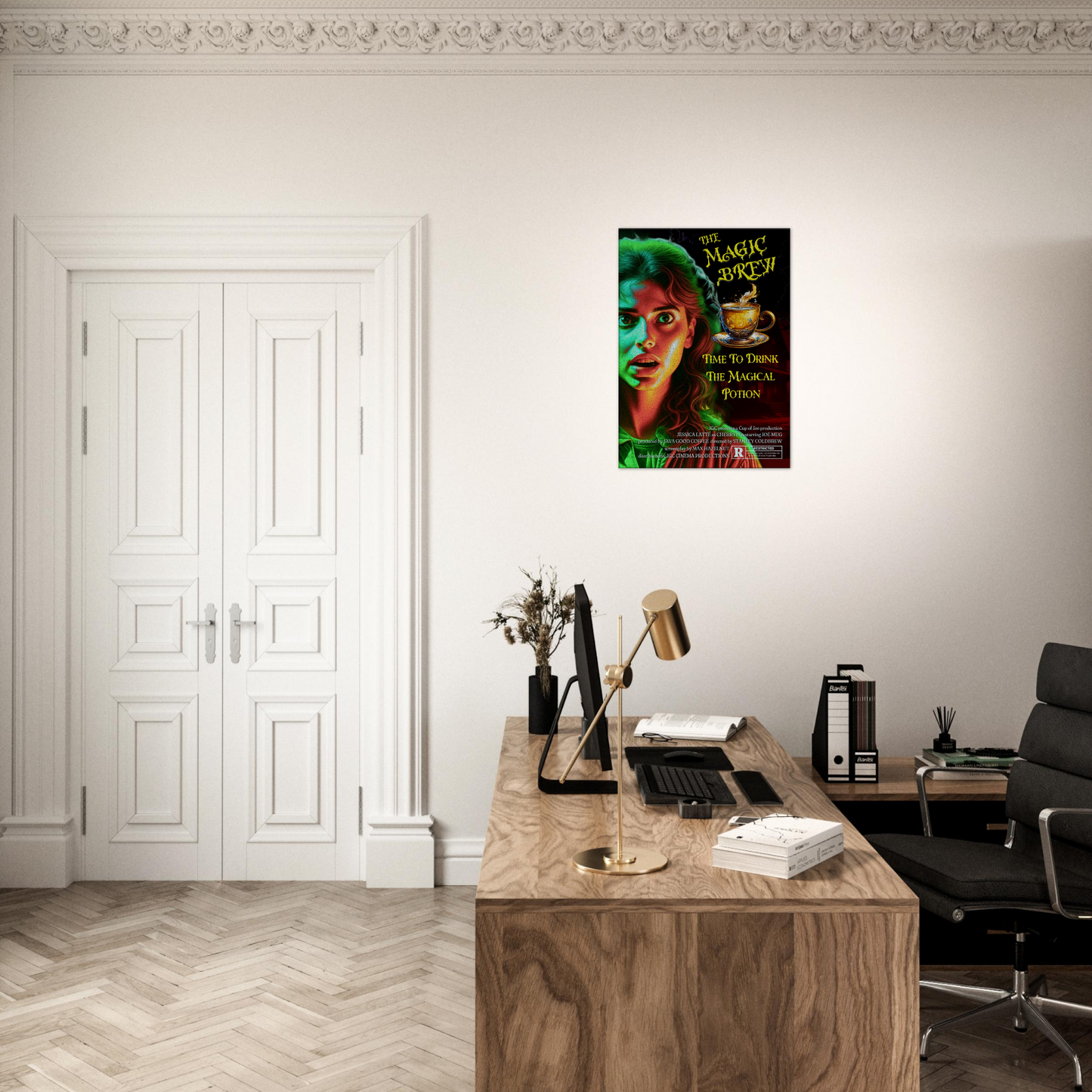 Magic Brew Faux Movie Canvas Wall Print