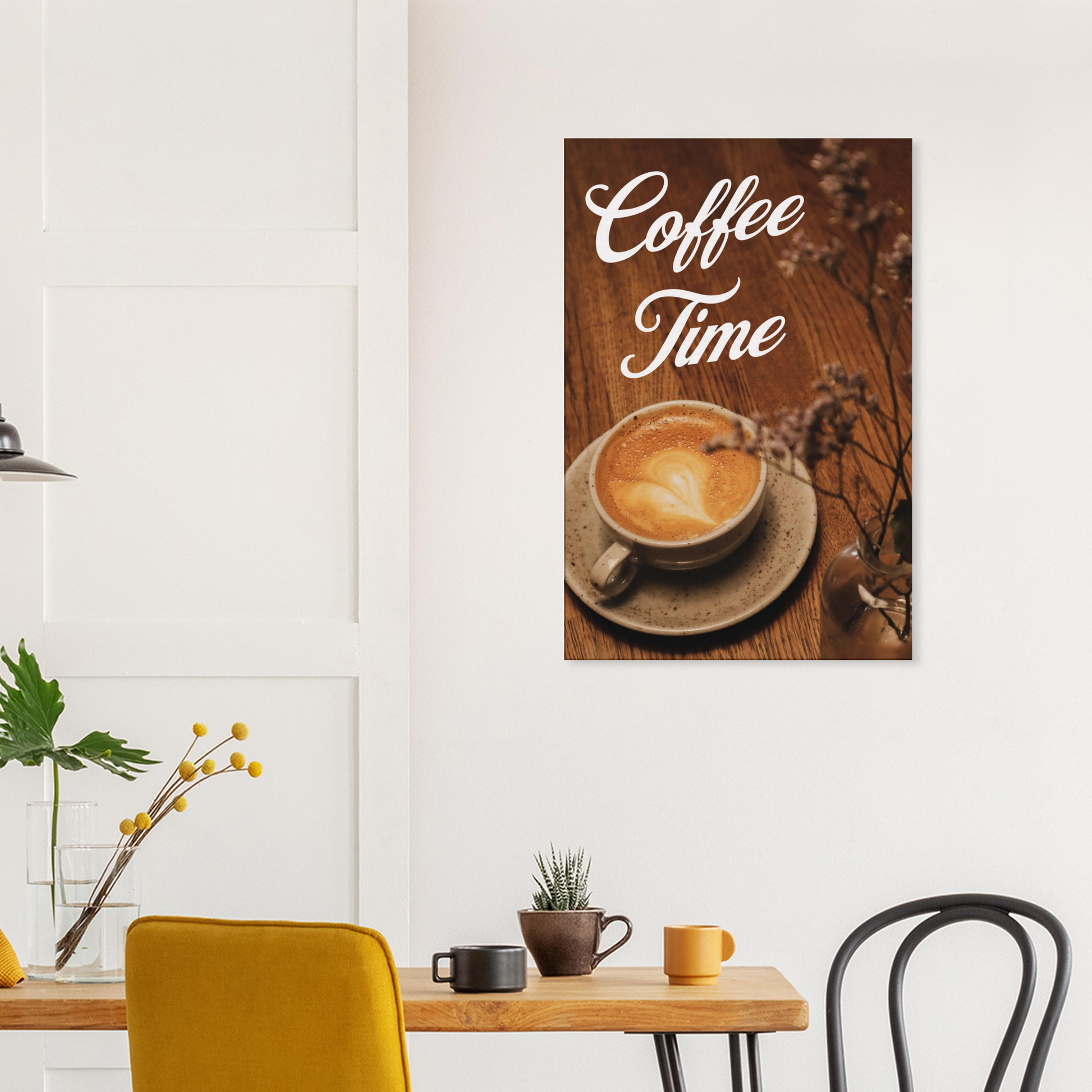 It's Coffee Time Canvas Wall Print Java Good Coffee