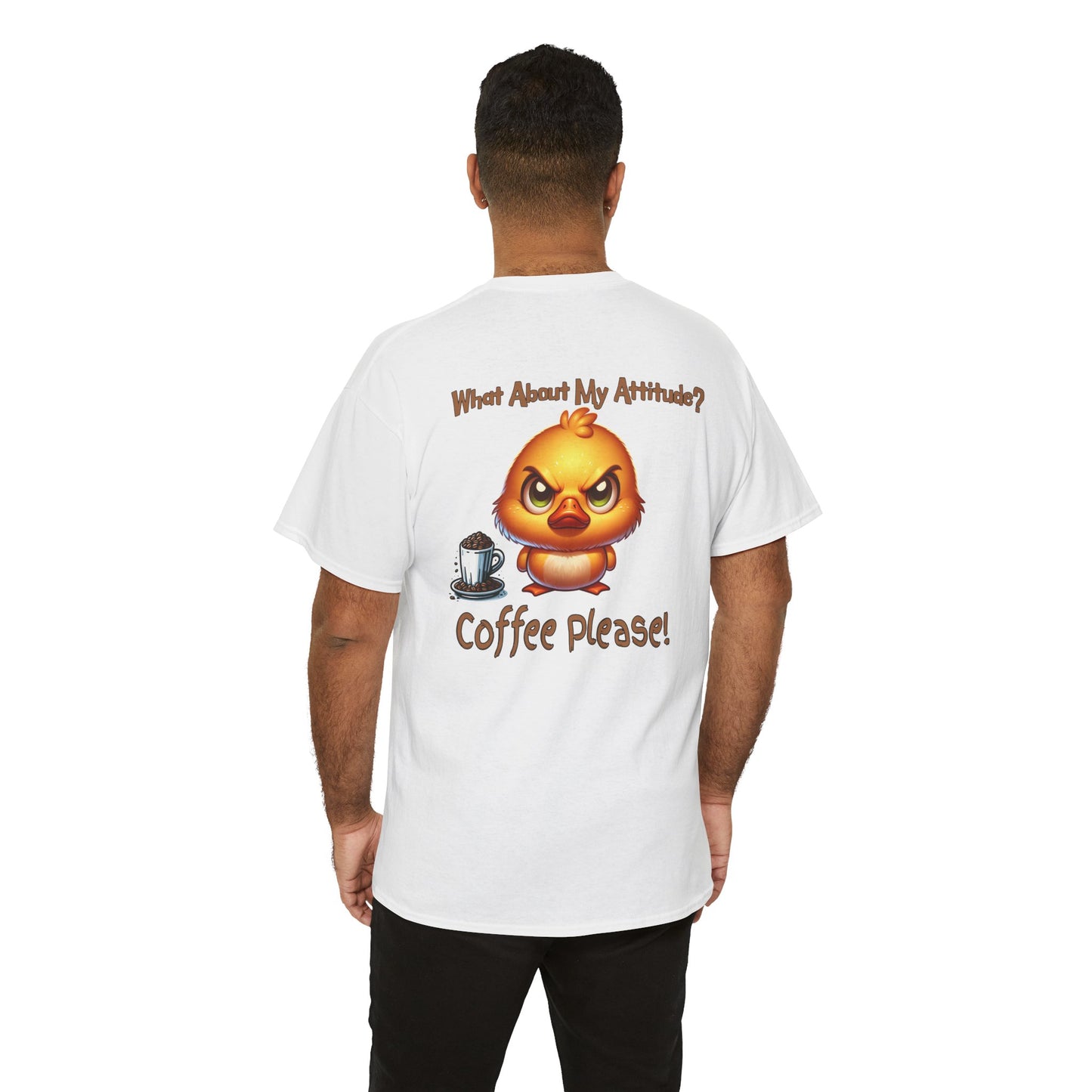 Birdie Coffee Attitude Unisex Heavy Cotton Tee