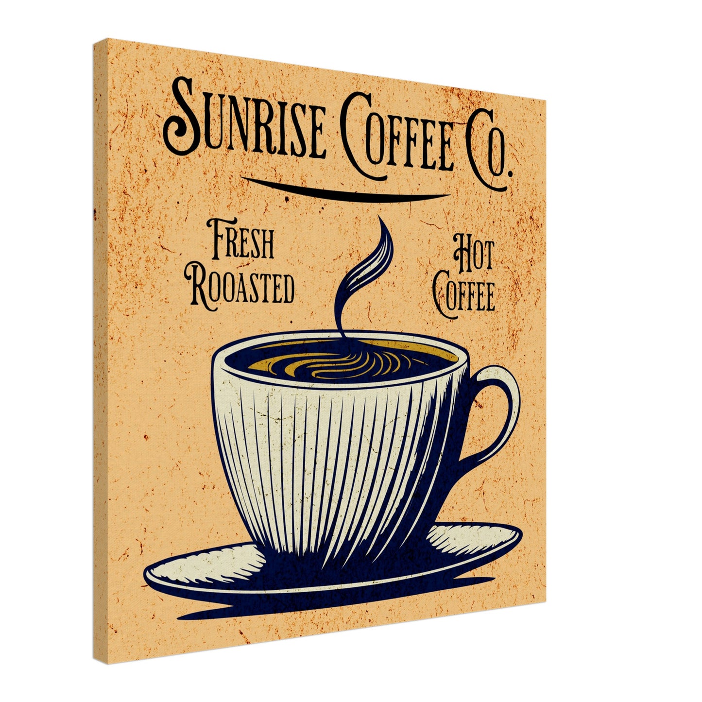 Sunrise Coffee Co. Canvas Wall Print -Java Good Coffee