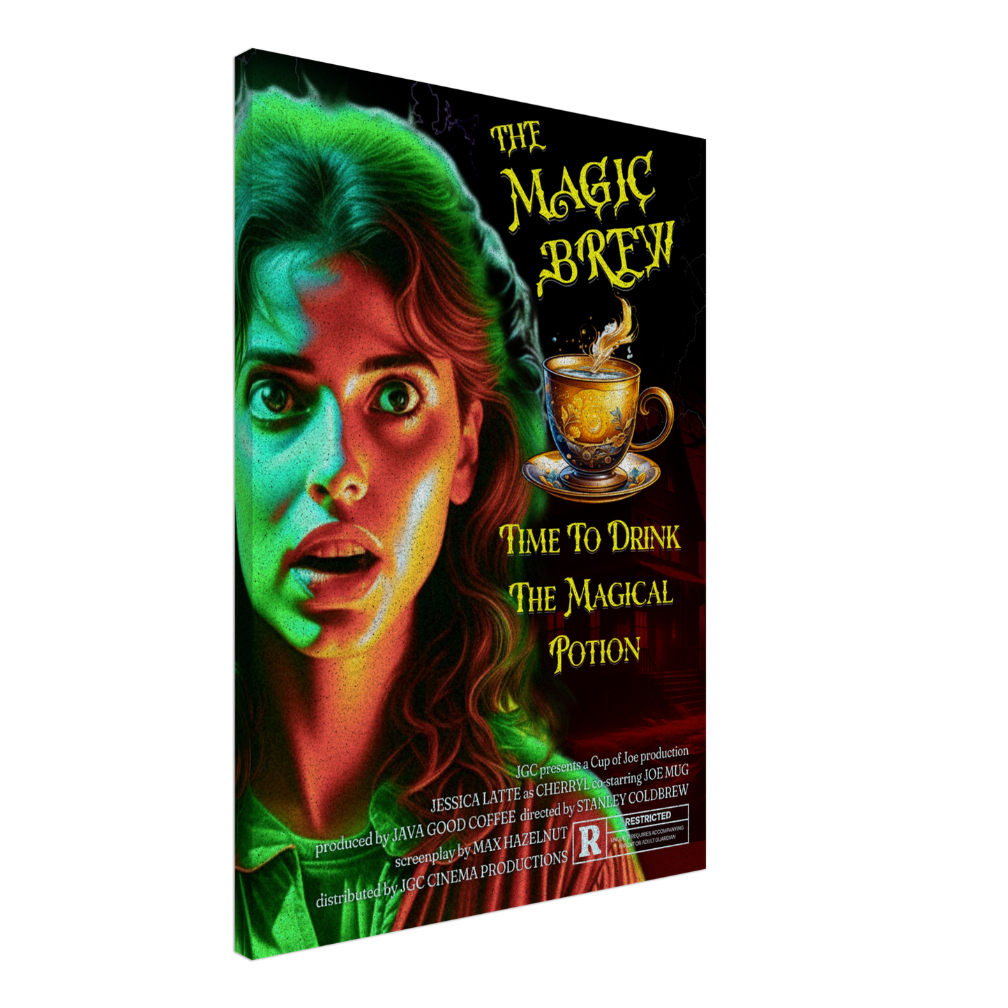 Magic Brew Faux Movie Canvas Wall Print