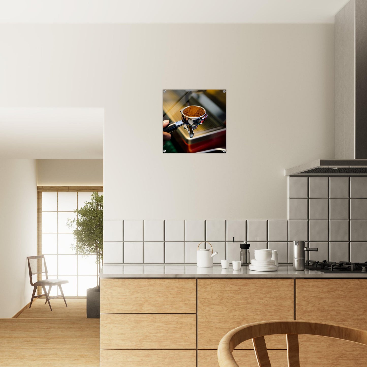 Fresh Ground Coffee Acrylic Print -Java Good Coffee