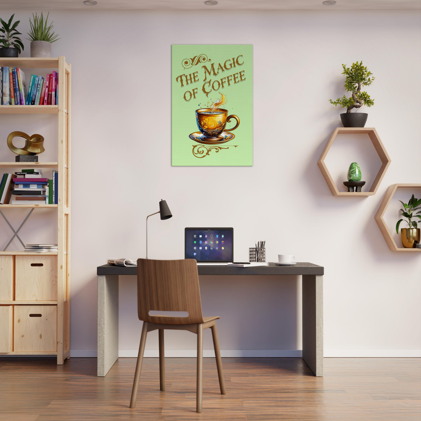 The Magic of Coffee Canvas Wall Print