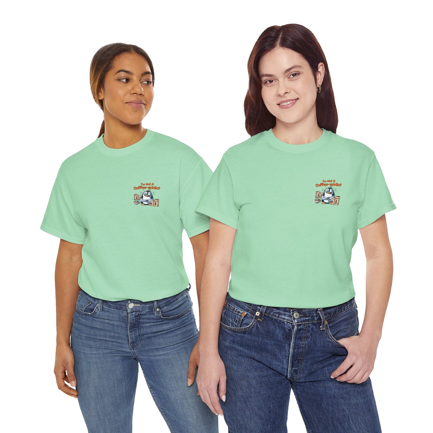 Coffee Addict Unisex Heavy Cotton Tee