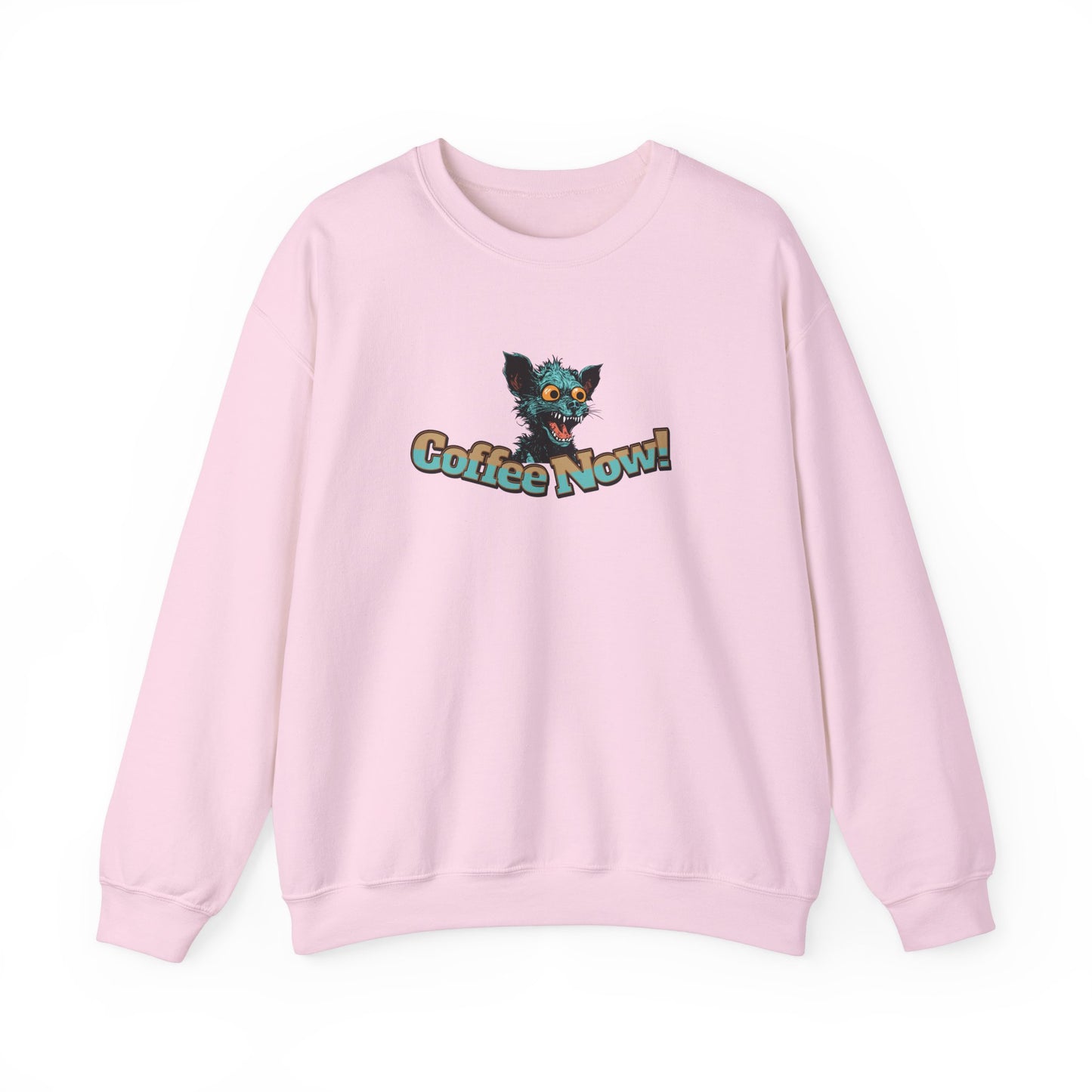 Coffee Now! Unisex Heavy Blend™ Crewneck Sweatshirt on Java Good Coffee