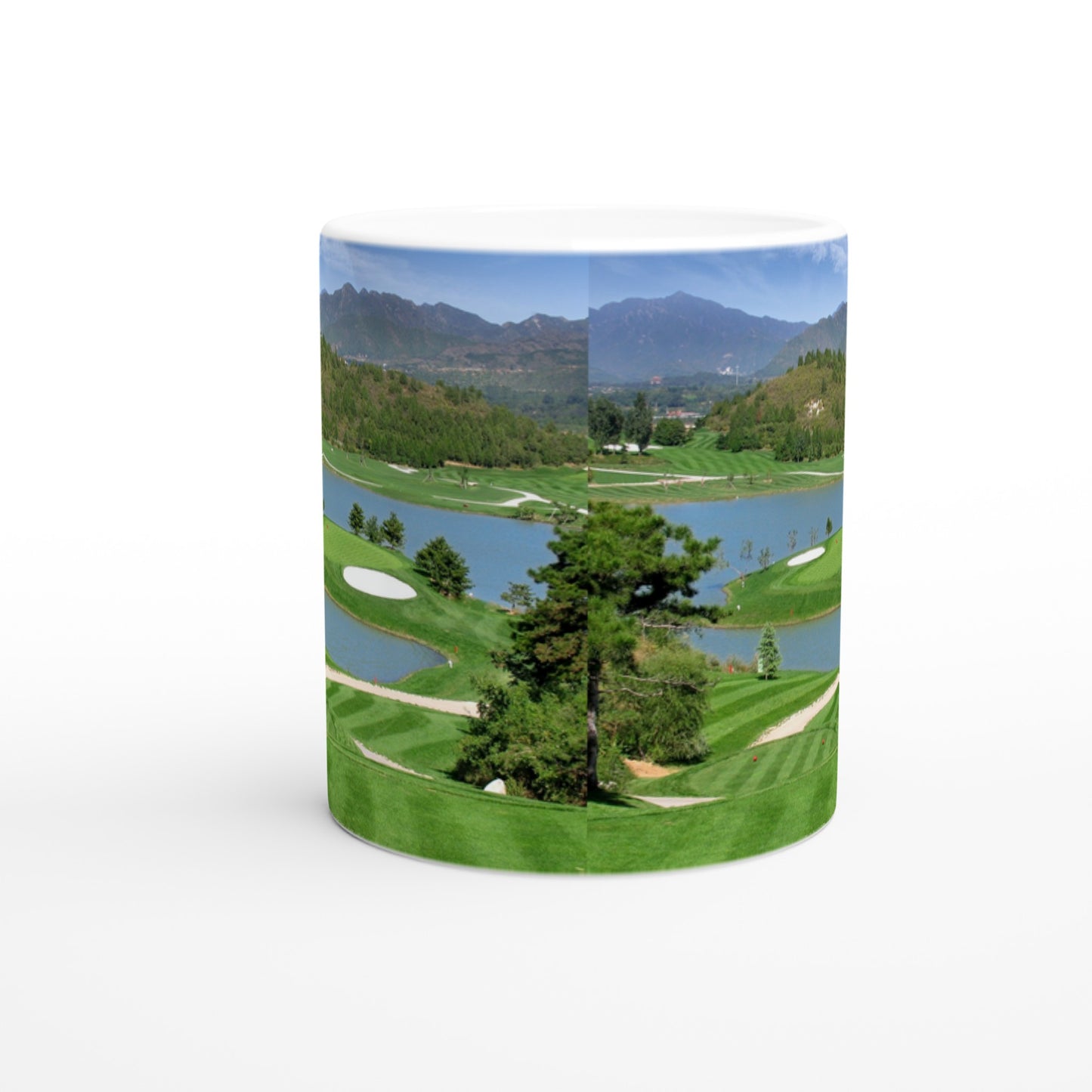 Par Three White 11oz Ceramic Mug on Java Good Coffee