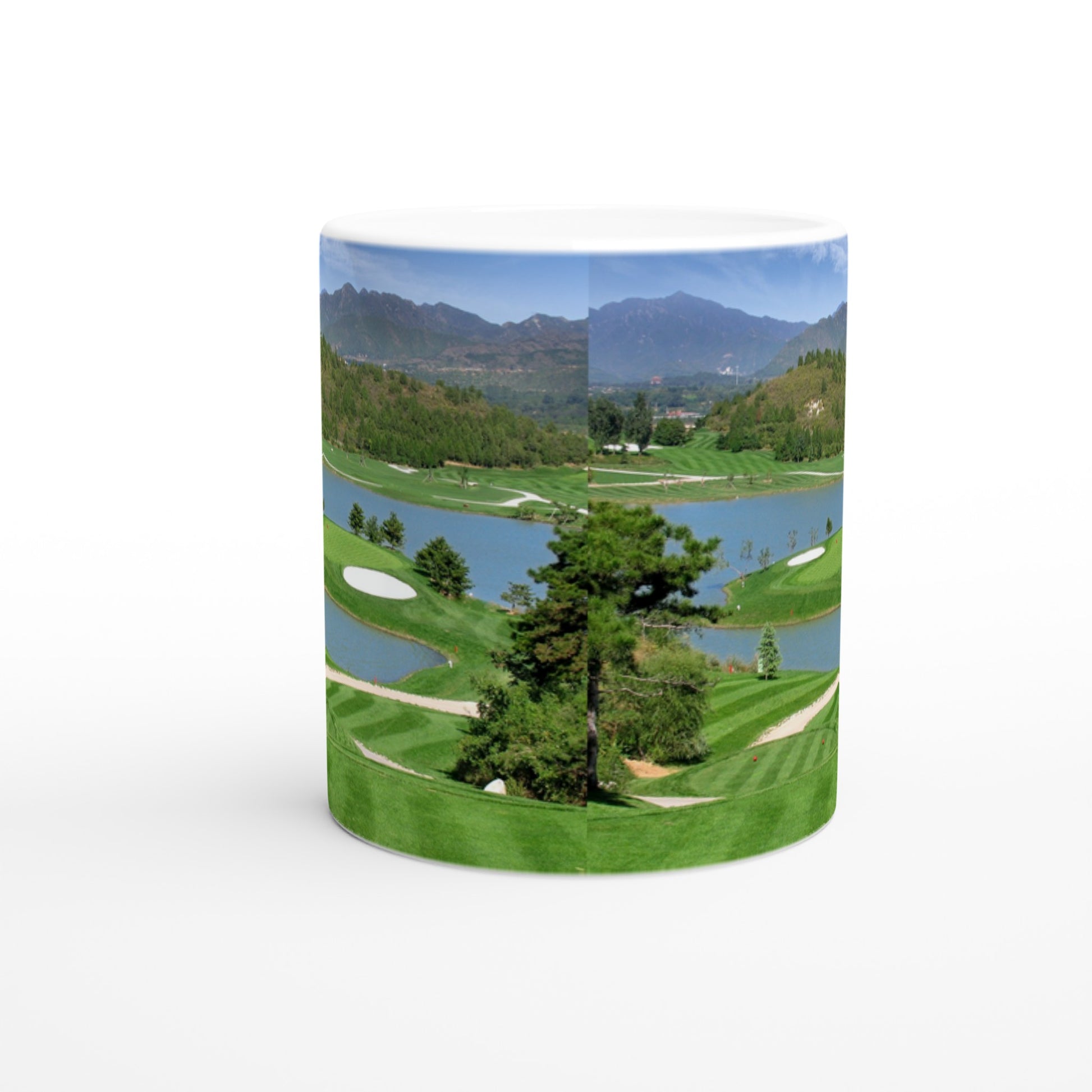 Par Three White 11oz Ceramic Mug on Java Good Coffee