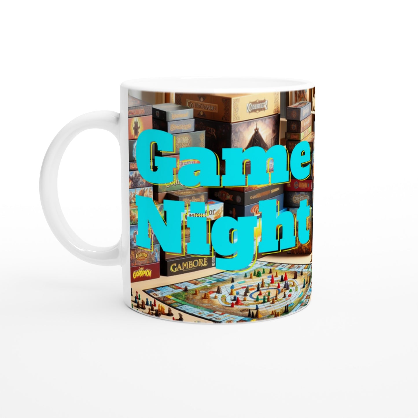 Game Night Fun 11oz Ceramic Mug by Java Good Coffee